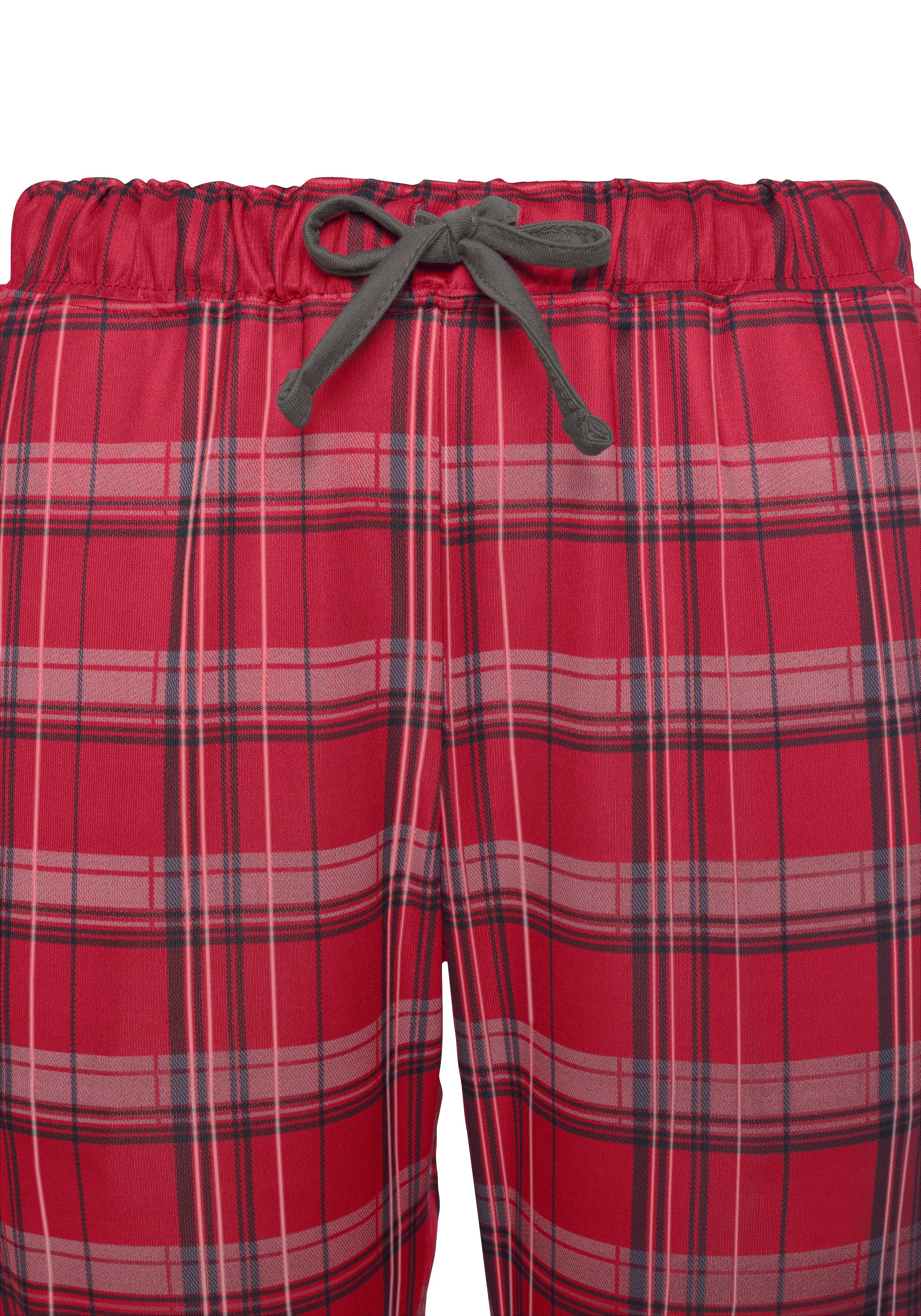 H.I.S Pyjama met geruite pyjamabroek (2-delig, 1 stuk)