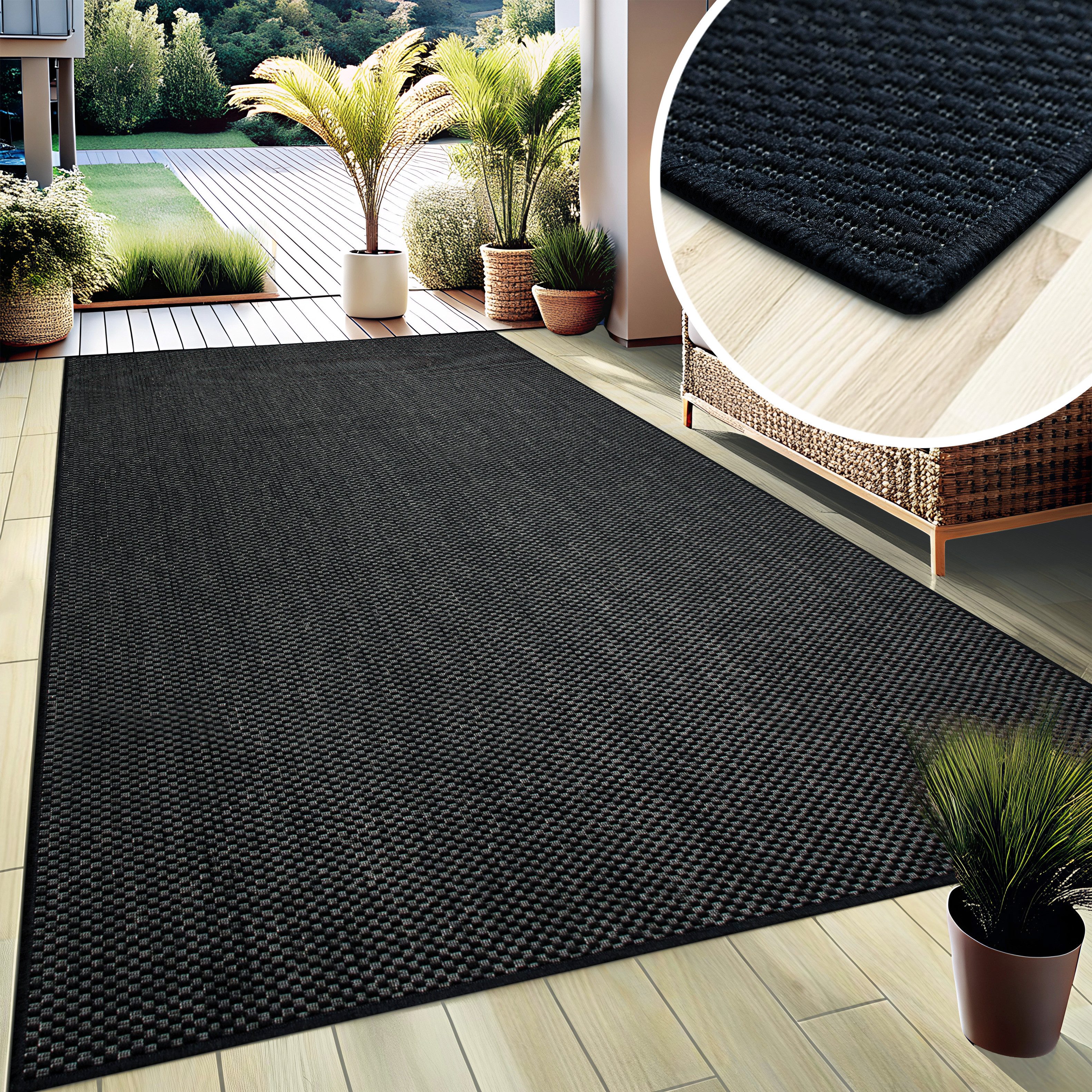 my home Vloerkleed Venetië is ook als loper verkrijgbaar Geschikt voor binnen en buiten, sisal-look, weerbestendig & uv-bestendig