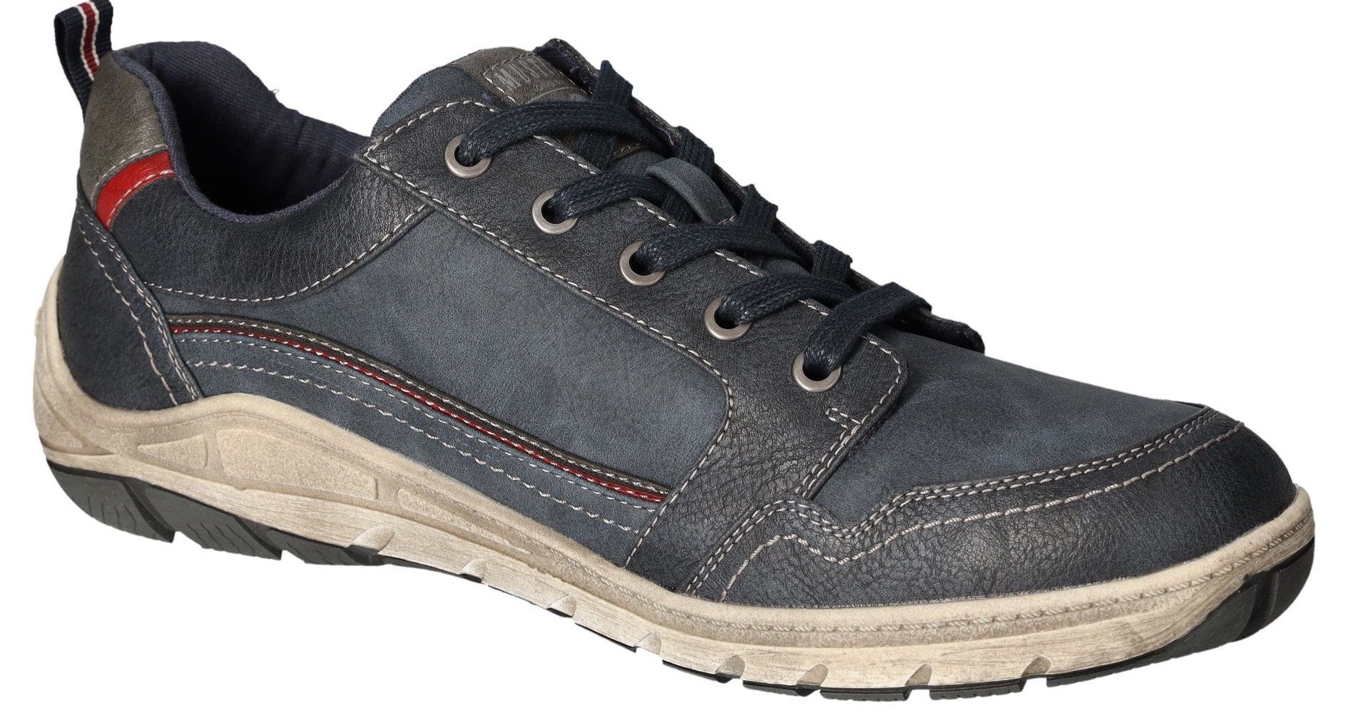Mustang Shoes Sneakers , vrijetijdsschoen, lage schoen, veterschoen met zijrits