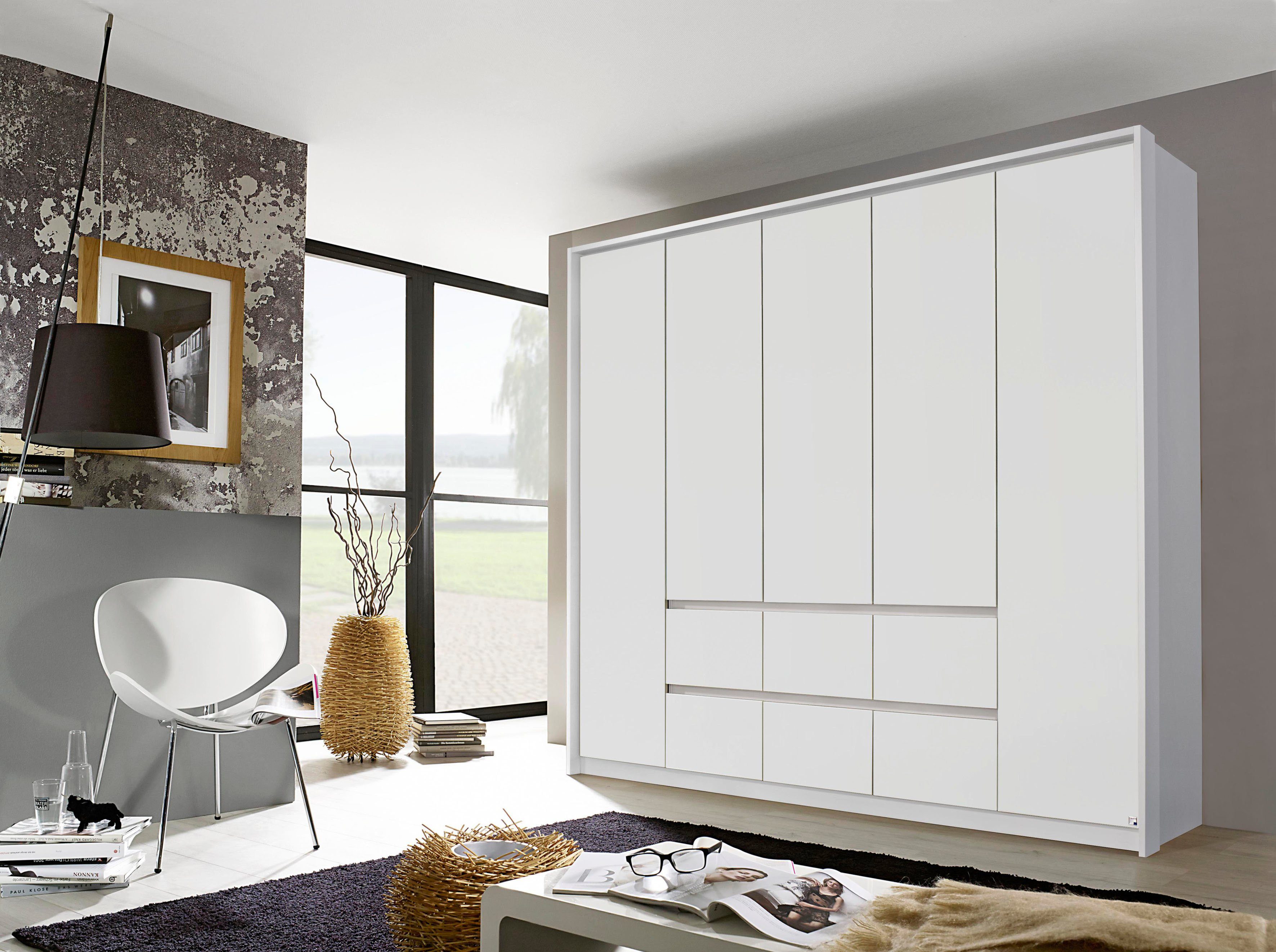 rauch Draaideurkast Mainz met passe-partout optioneel met verlichting, buitendeuren met push-to-openfunctie