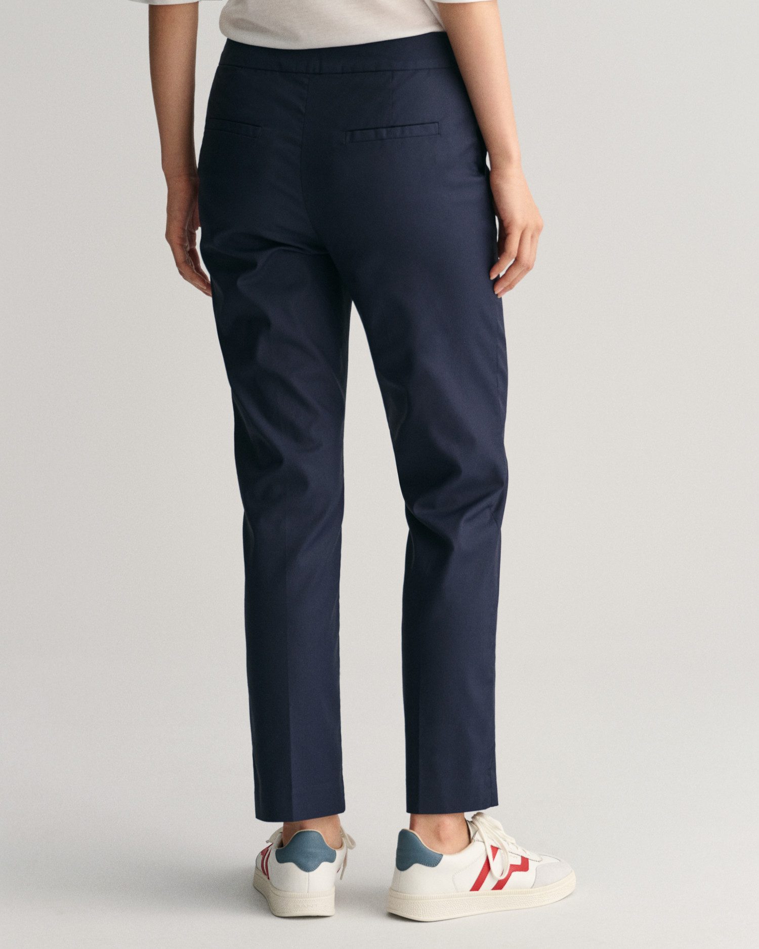 Gant Stoffen broek SLIM SLACK met plooien aan voor- en achterkant