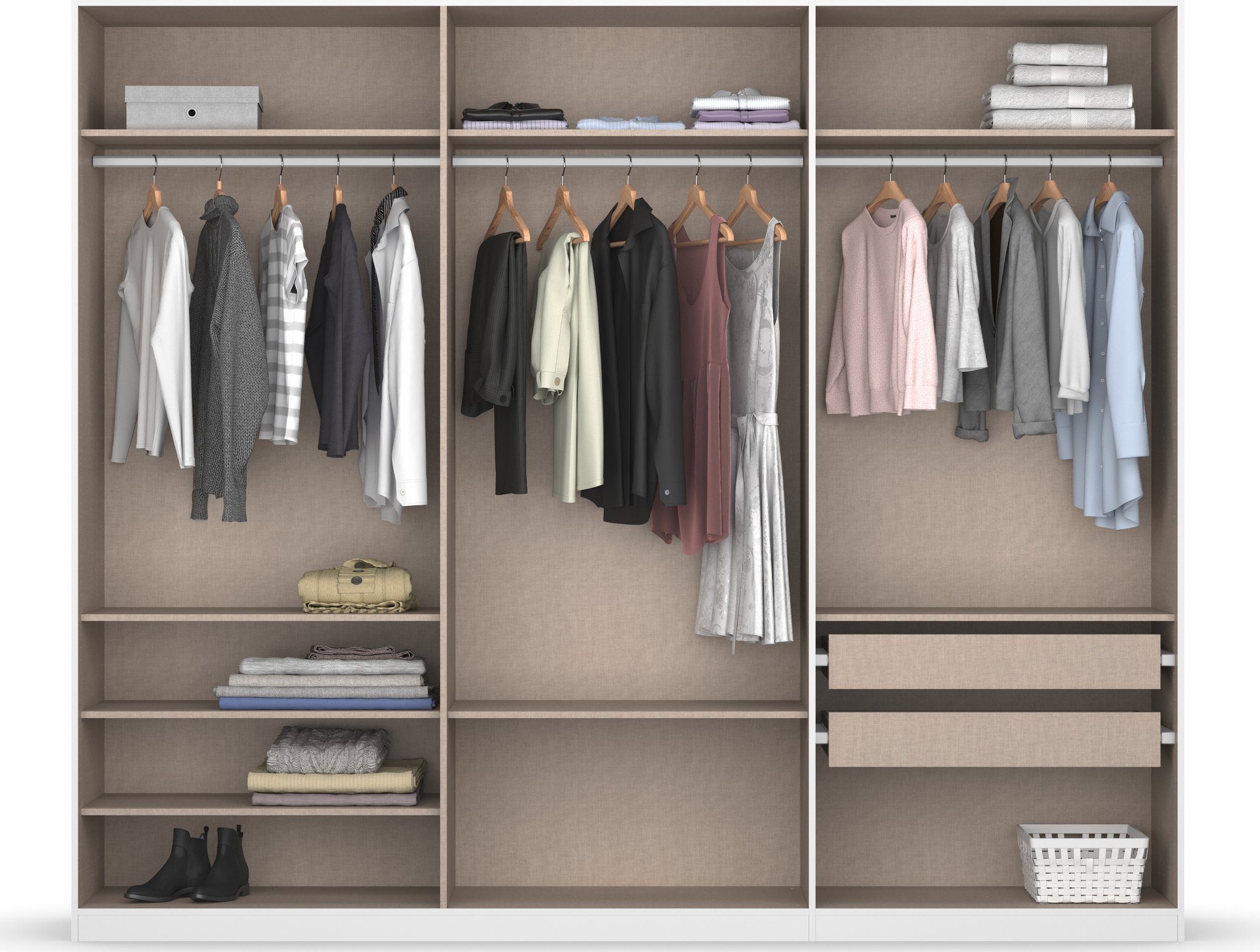 rauch Draaideurkast Kledingkast kast garderobe KOLUNA met hoogwaardige glasfront