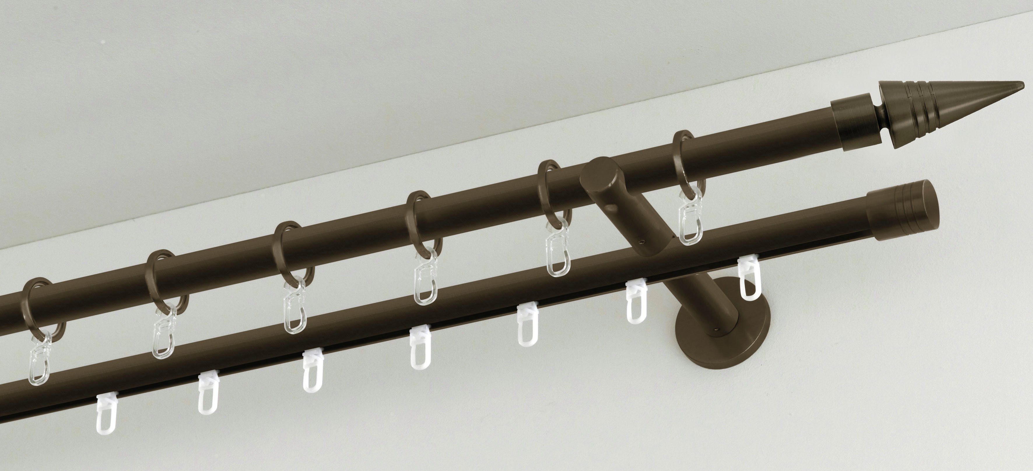 GARDINIA Gordijnroede Rail binnenin I Serie enkelprogramma Chicago Ø 20 mm, zonder accessoires (1 stuk)
