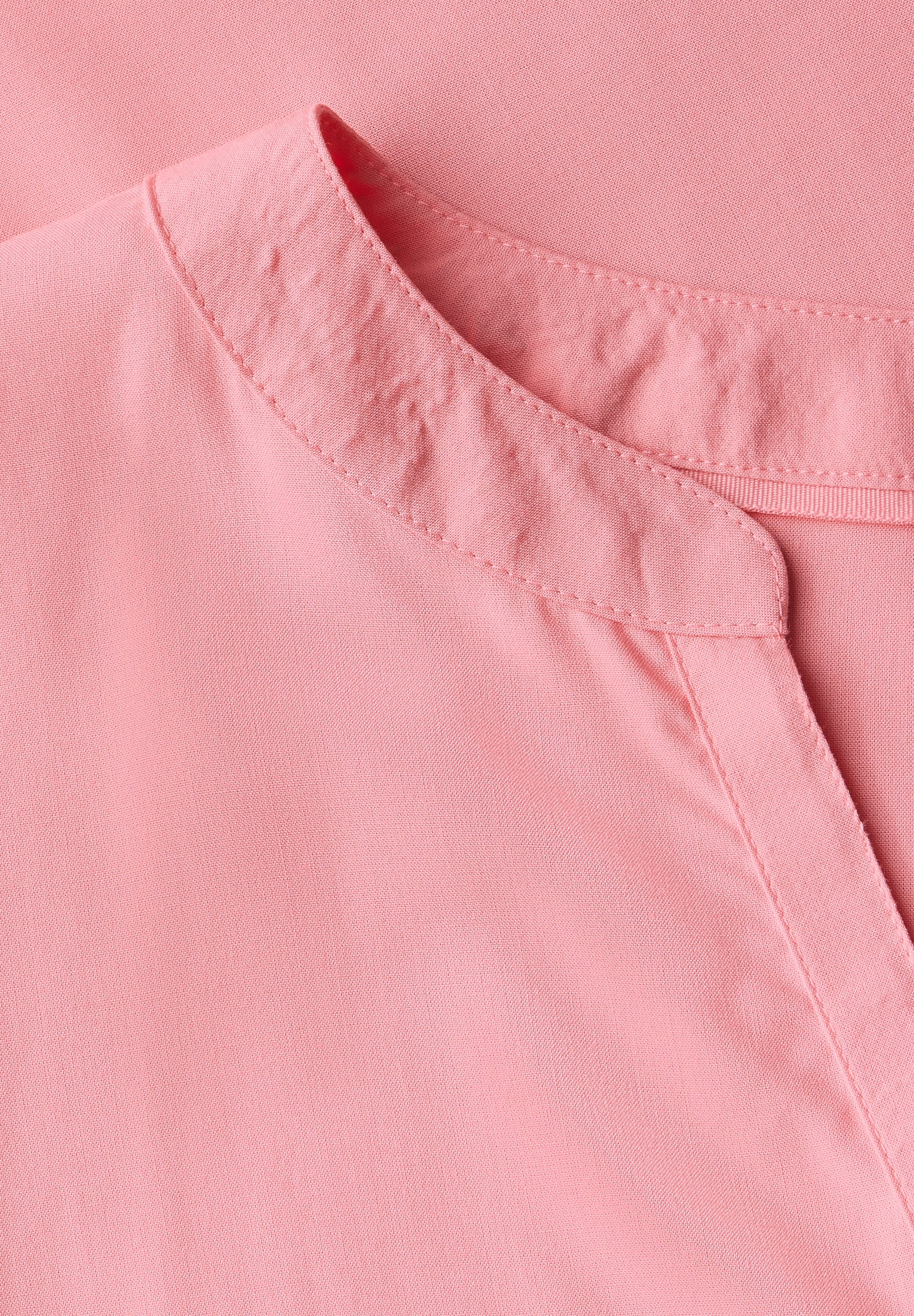 STREET ONE Blouse met korte mouwen Hals met split