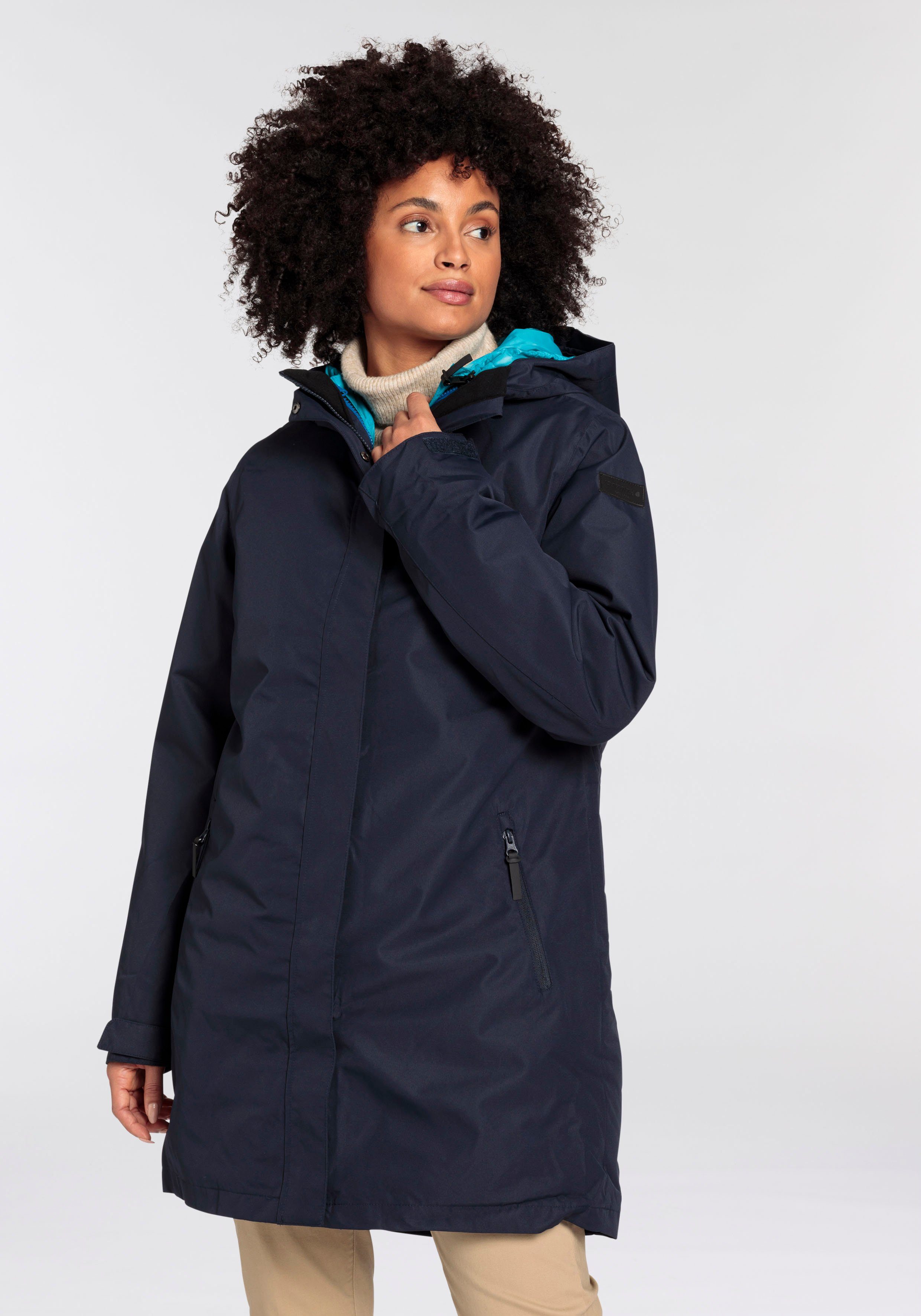 Icepeak Functionele 3-in-1-parka PHILIPPSBU Winterjas waterdicht, winddicht & ademend dames parka's maat 38 blauw