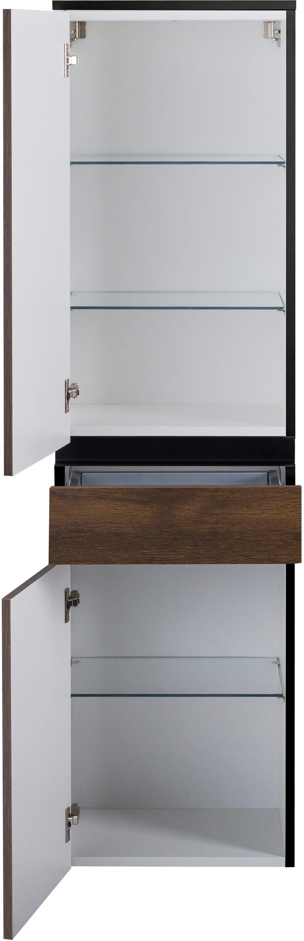 Saphir Halfhoge kast 3510clarus 40 cm breed, soft-closefunctie, voorgemonteerde badkamerkast, badkamermeubel