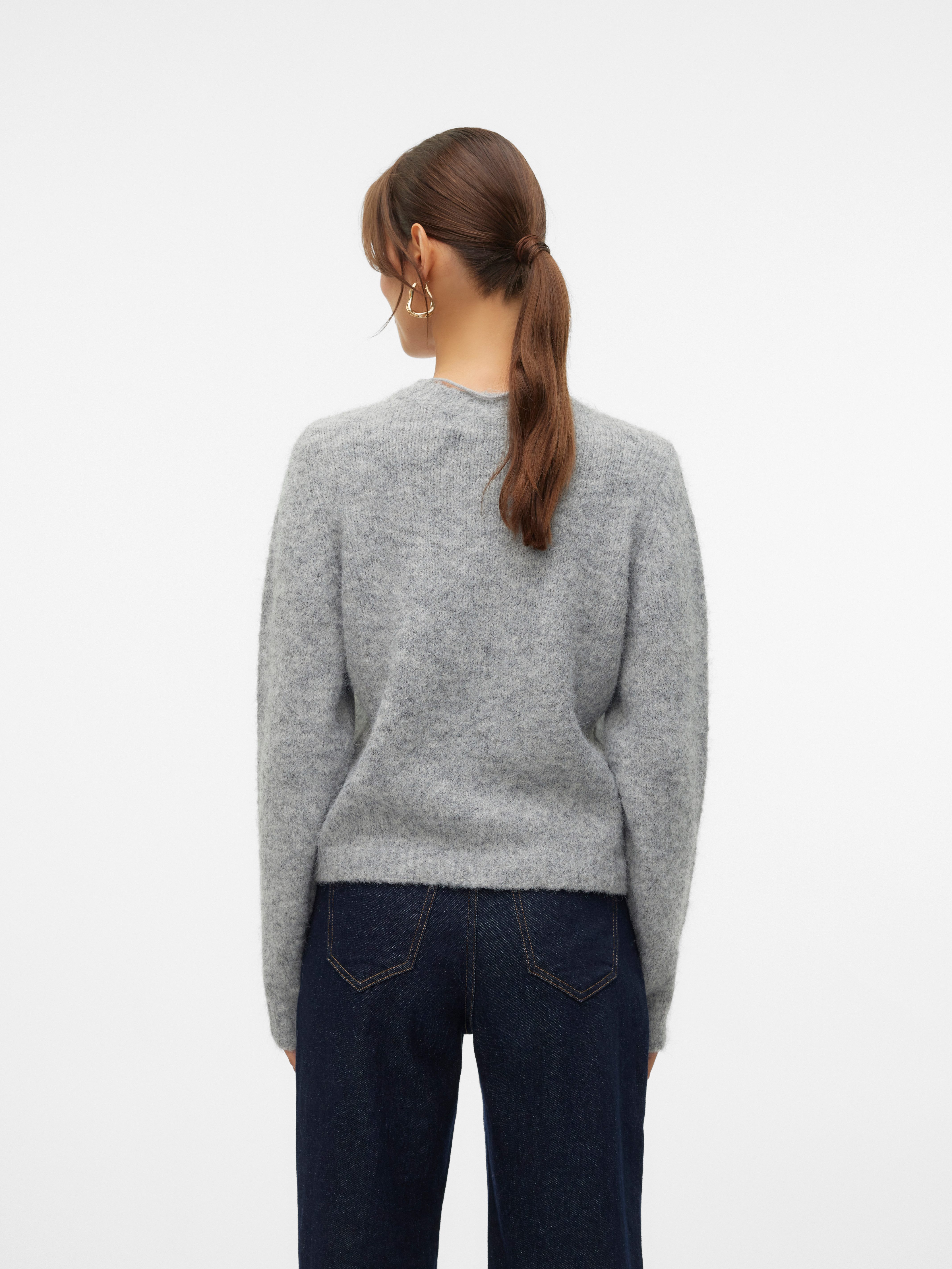 Vero Moda Gebreide trui VMNOVAH LS O-NECK PULLOVER GA NOOS
