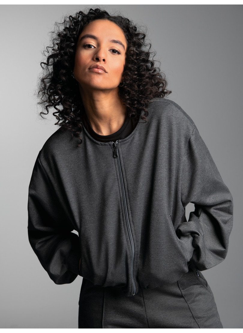 Trigema Sweatvest TRIGEMA Oversized Sweatjack (1-delig)