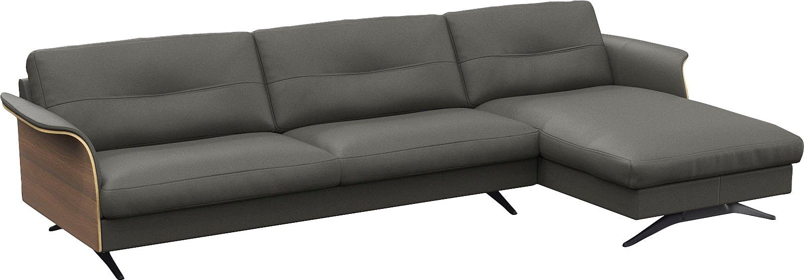 FLEXLUX Hoekbank Glow, super comfortabel door hoogwaardige zitconstructie met binnenvering, L-vorm