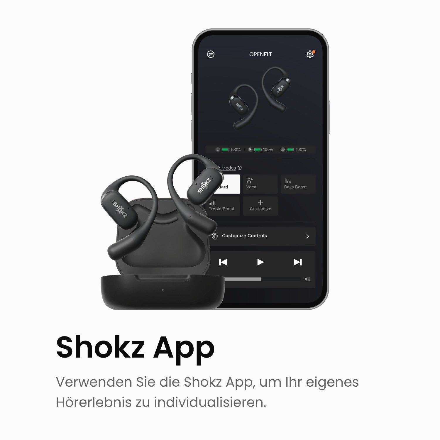 Shokz In-ear-oordopjes OpenFit