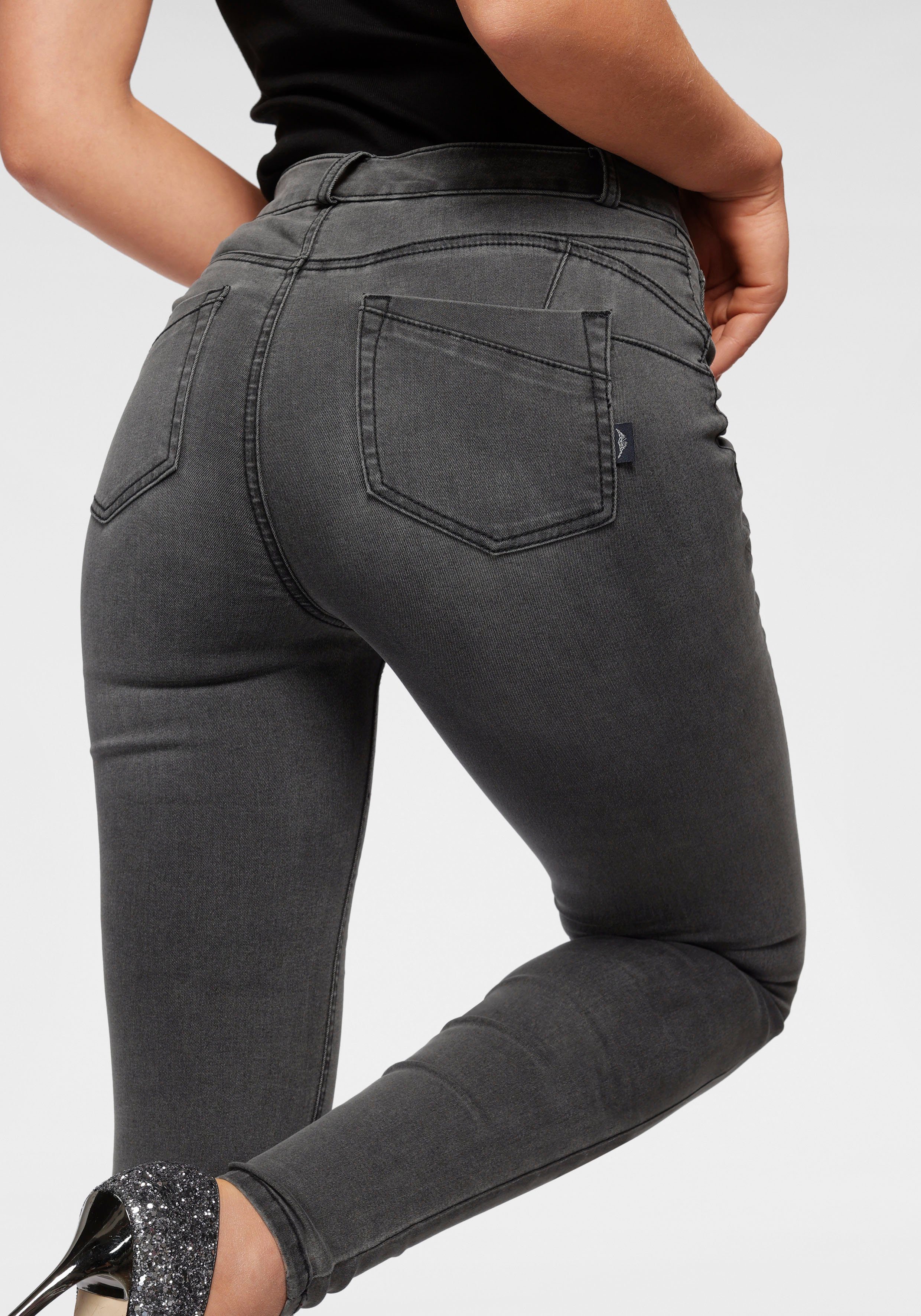 Arizona Skinny fit jeans Ultra Stretch skinny-fit, geaccentueerde taille, shaping-effect, high waist