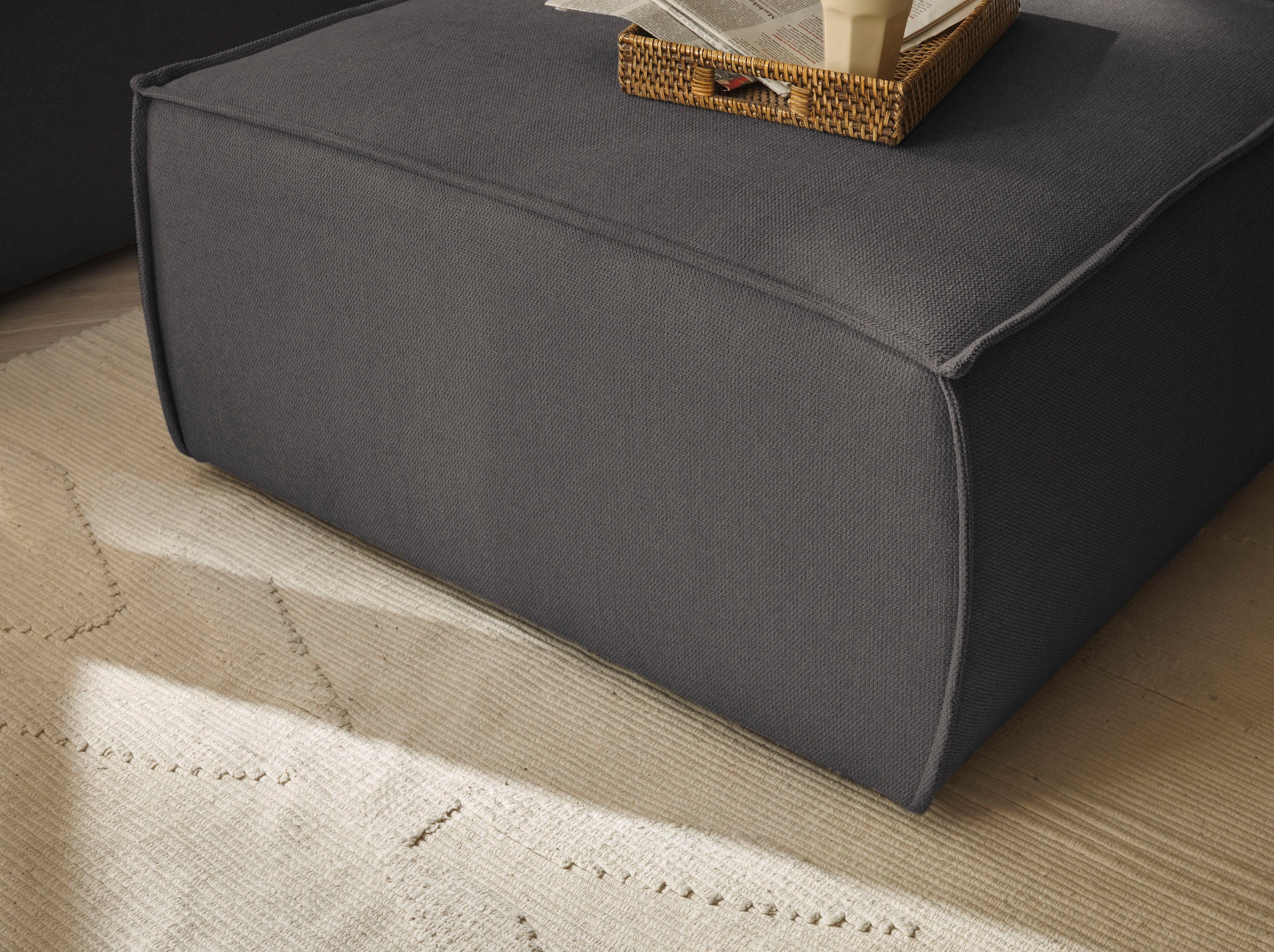 andas Loveseat Finnley Loveseat en hocker als set, passend bij de bekleding-serie Finnley (2-delig)