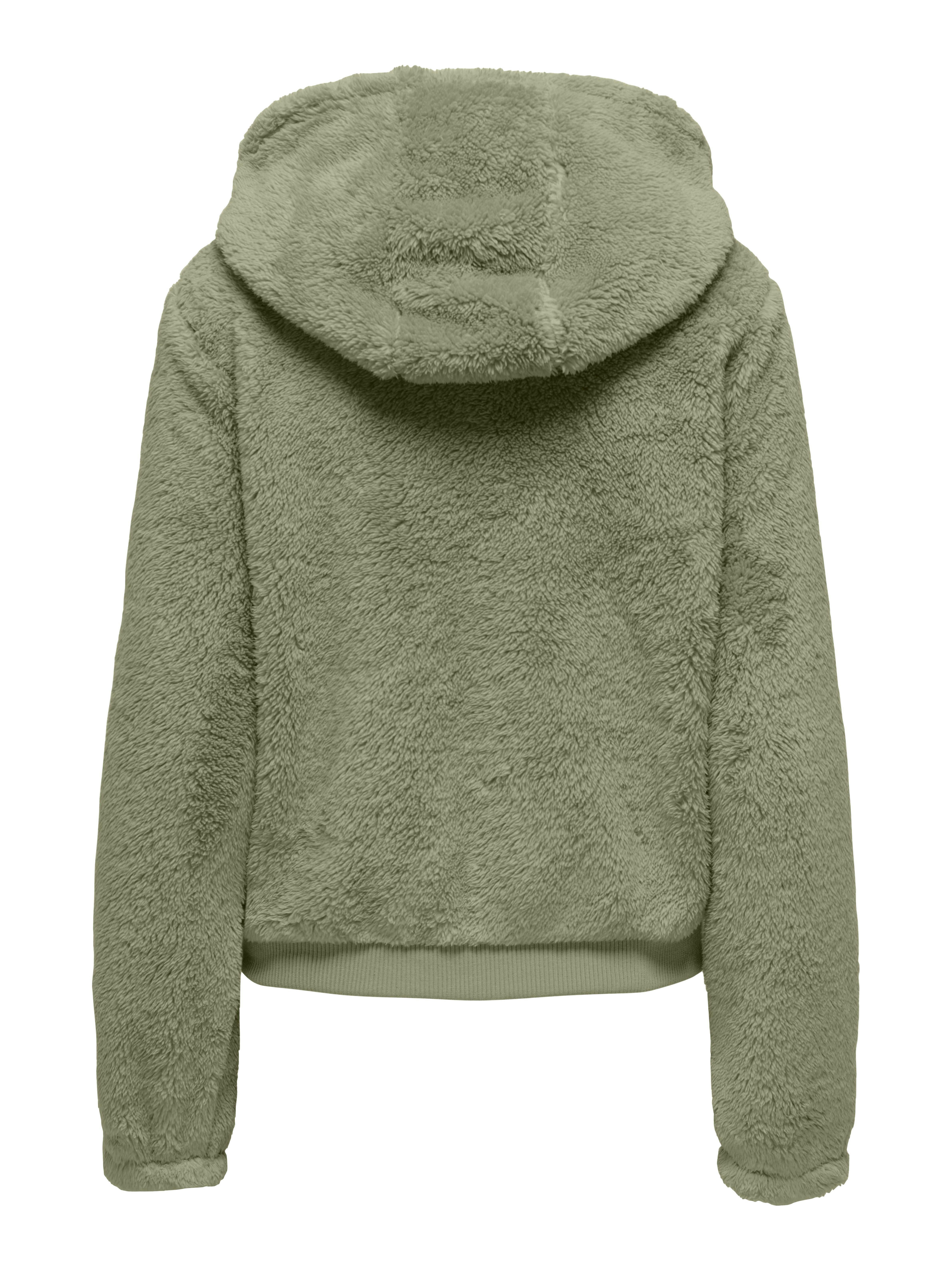 Only Pluche jas met capuchon ONLNEWANNA CONTACT SHERPA JKT OTW NOOS