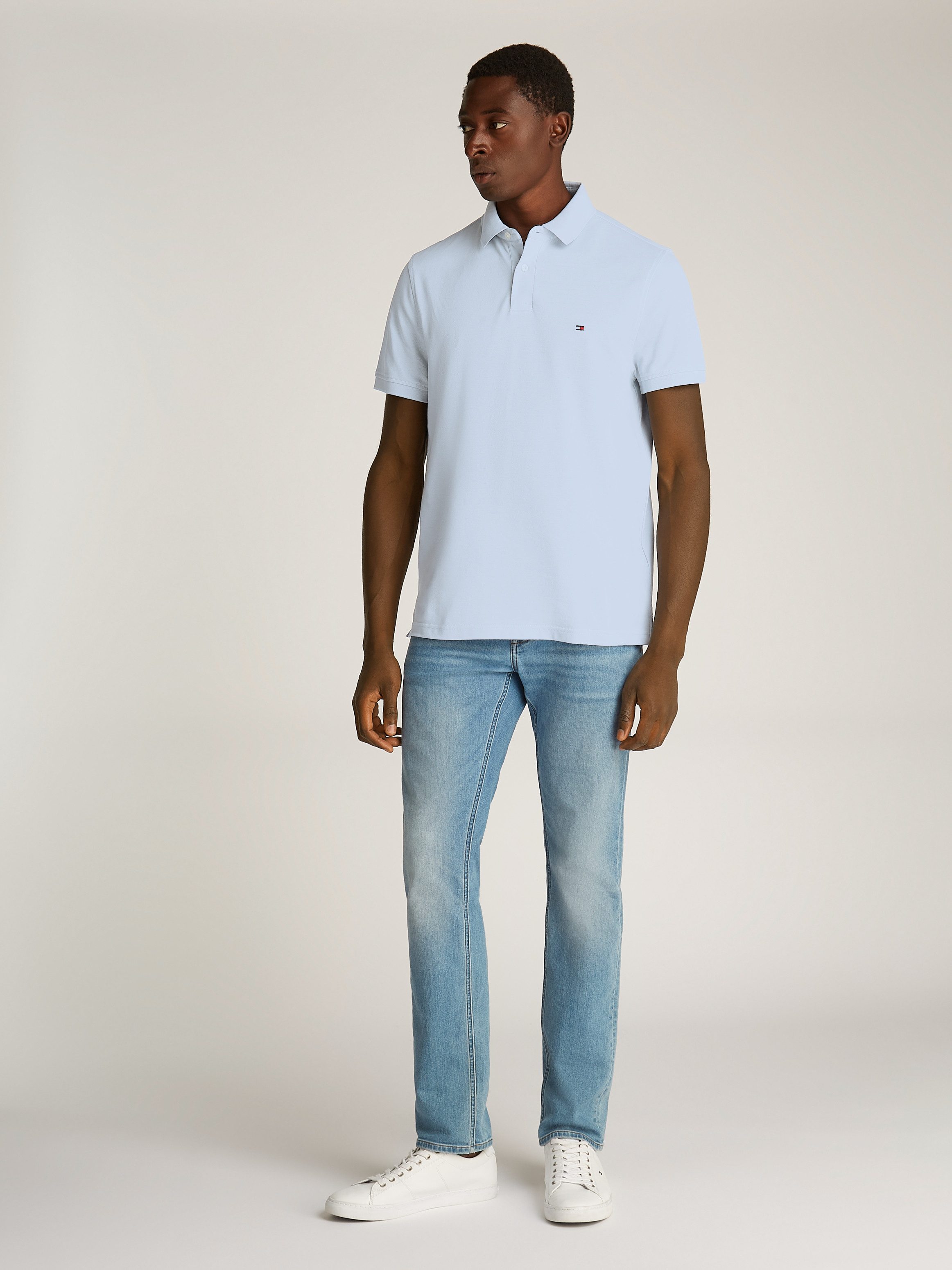 Tommy Hilfiger Poloshirt 1985 REGULAR POLO met contraststrepen en knoopsluiting