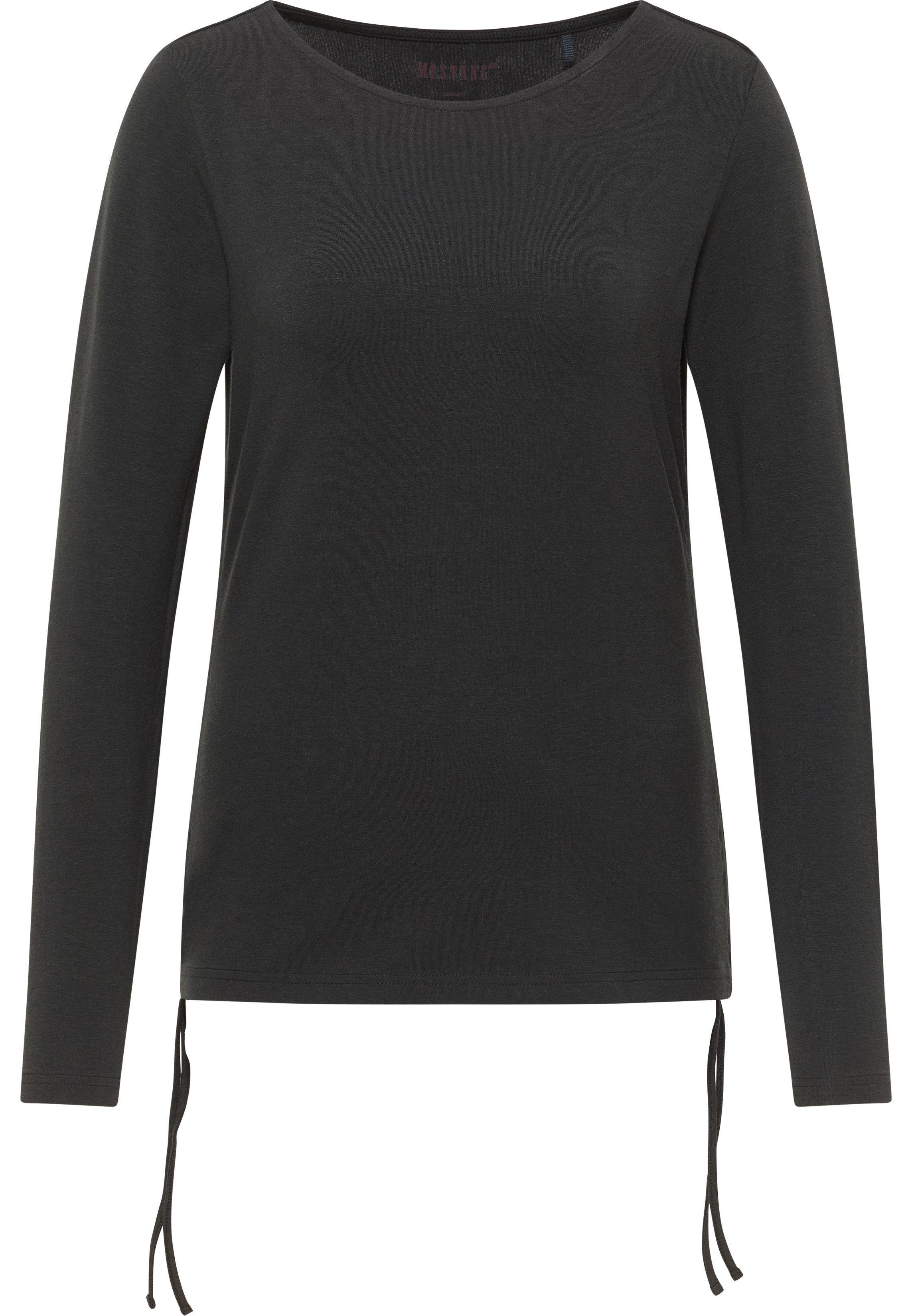 MUSTANG Shirt met lange mouwen Style Delia met tunnelkoordjes