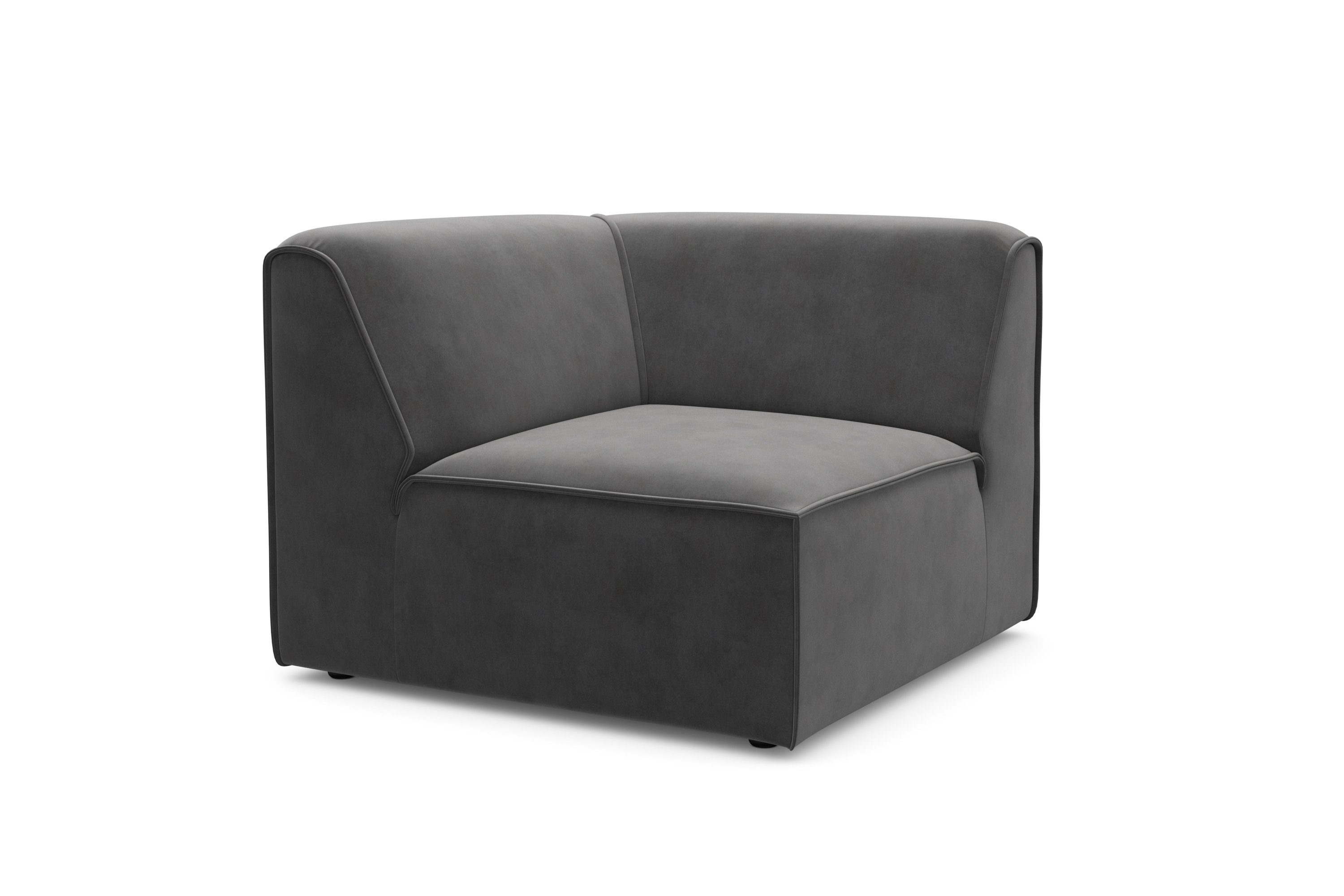 RAUM.ID Bank-hoekelement Merid, sofa-element, afmetingen B/D/H: 97/97/46 cm als module of apart te gebruiken, voor individuele samenstelling