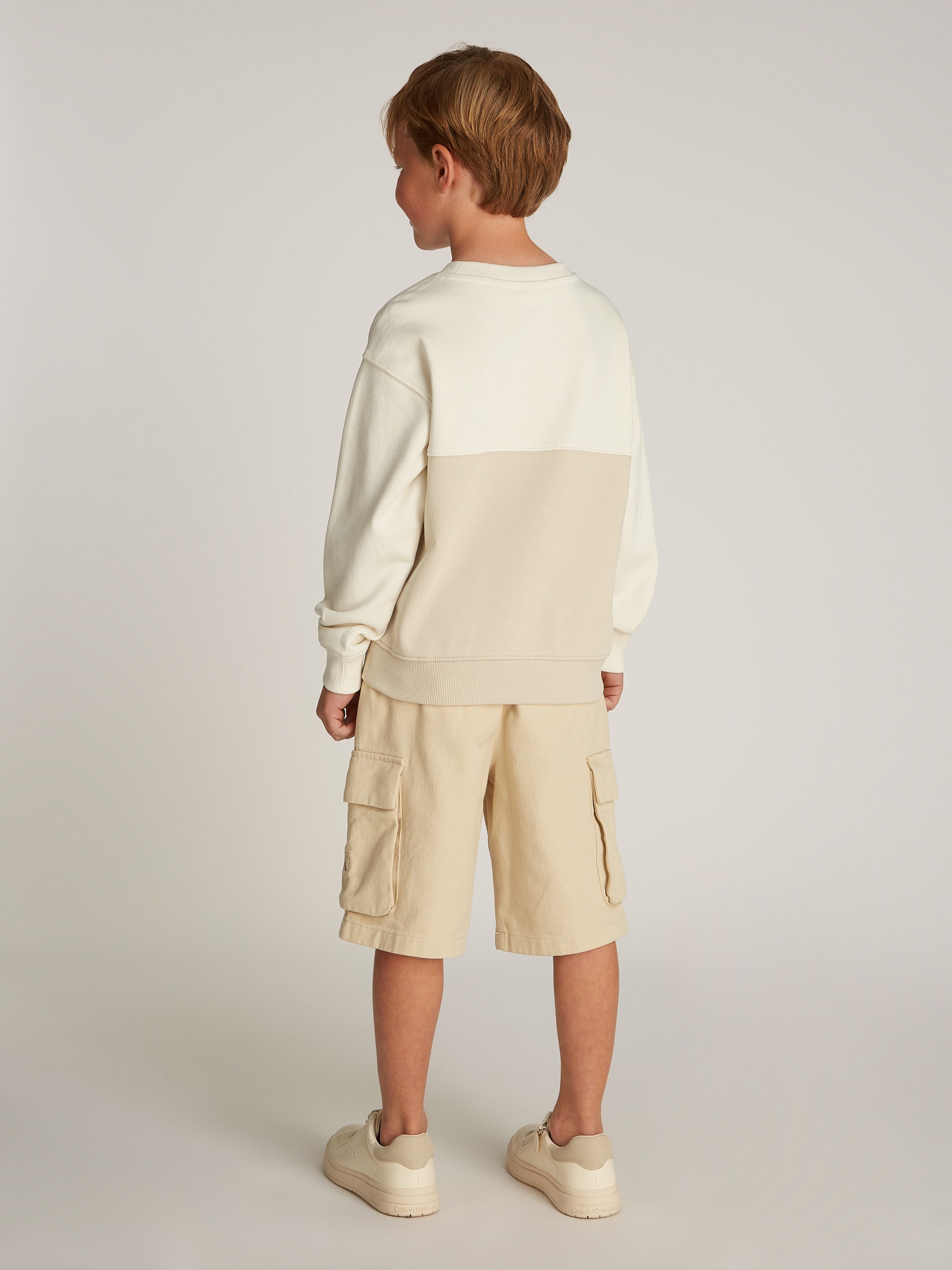 Calvin Klein Sweatshirt COLOR BLOCK TERRY CN in colourblocking-stijl