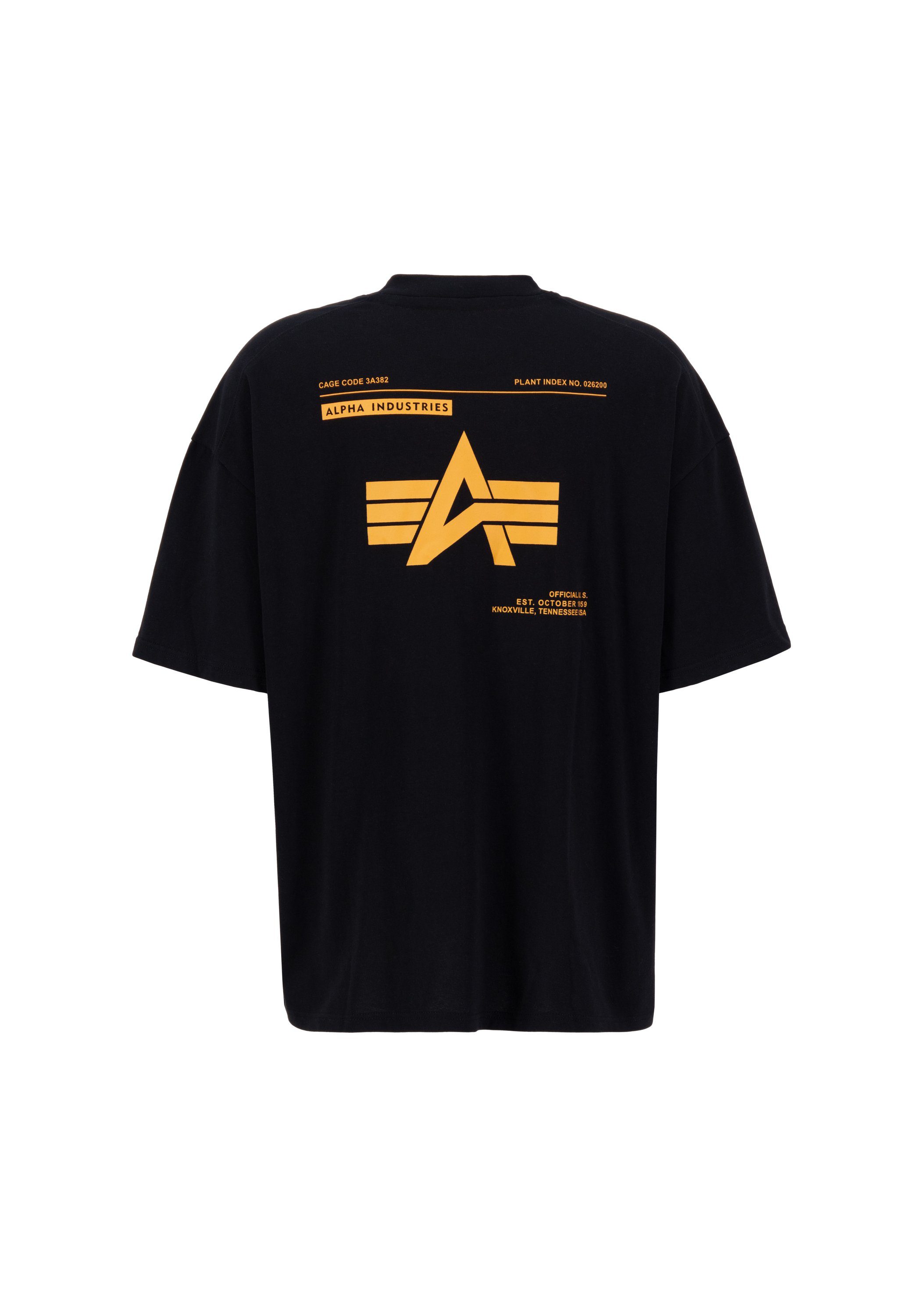 Alpha Industries T-shirt Alpha Industries Mannen - T-Shirts Logo Achterdruk T