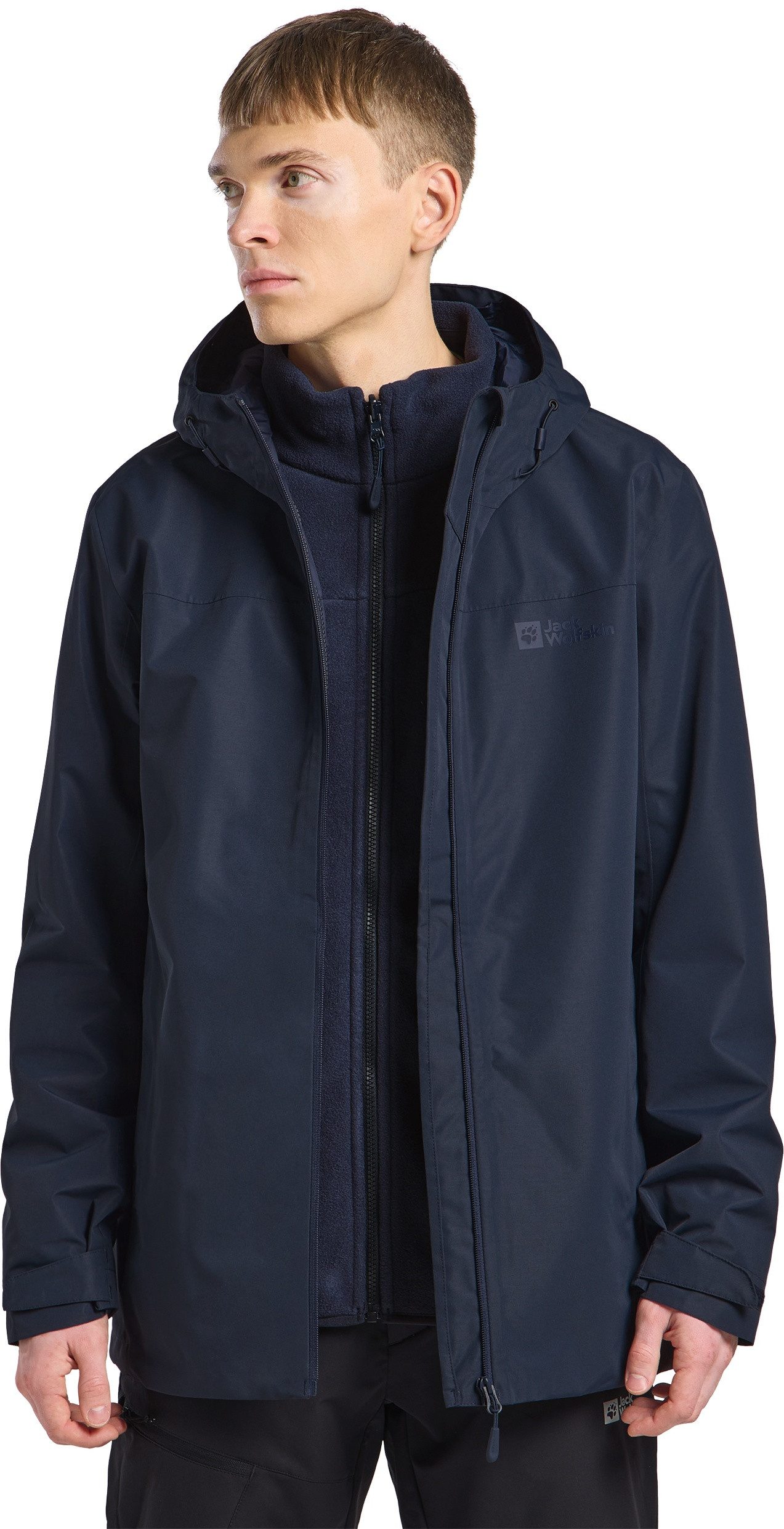 Jack Wolfskin Functioneel 3-in-1-jack TAUBENBERG 3IN1 JKT M (2-delig) heren jassen maat L (52) blauw