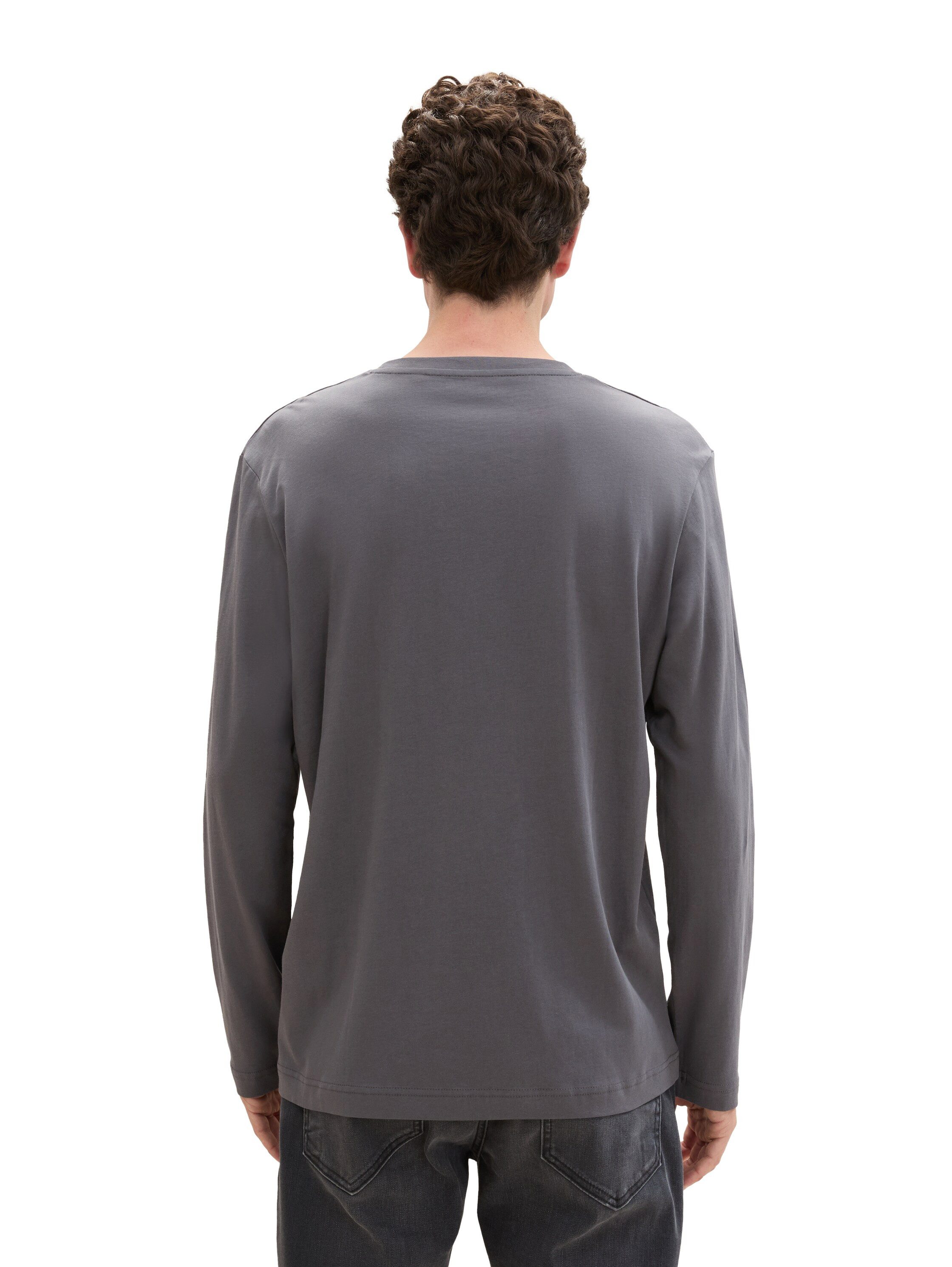Tom Tailor Shirt met lange mouwen met logoprint