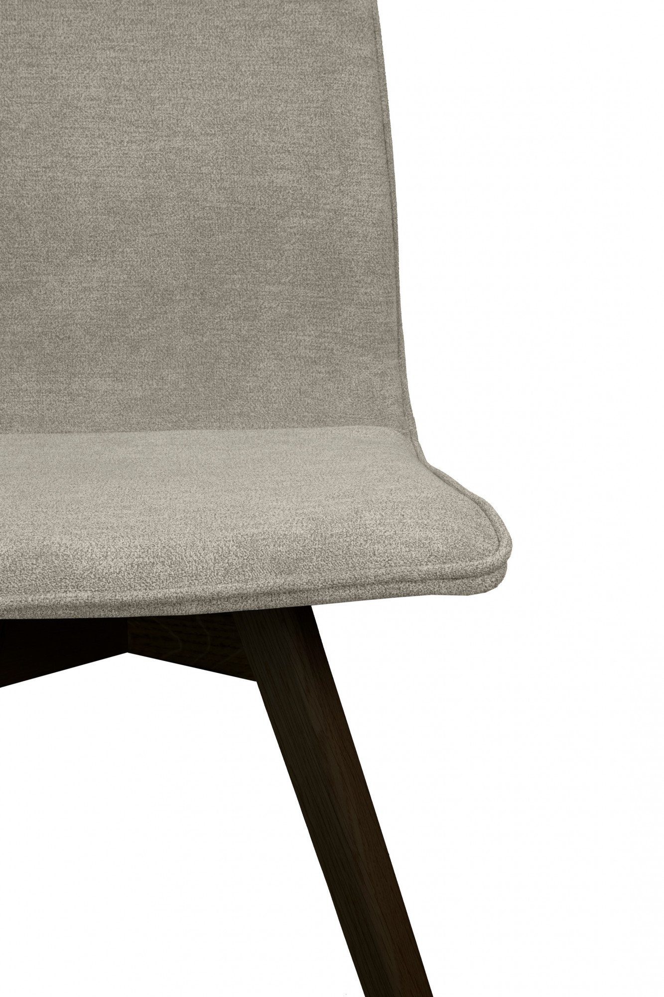andas Eetkamerstoel Rania Massief houten frame, met bies (set, 2 stuks)