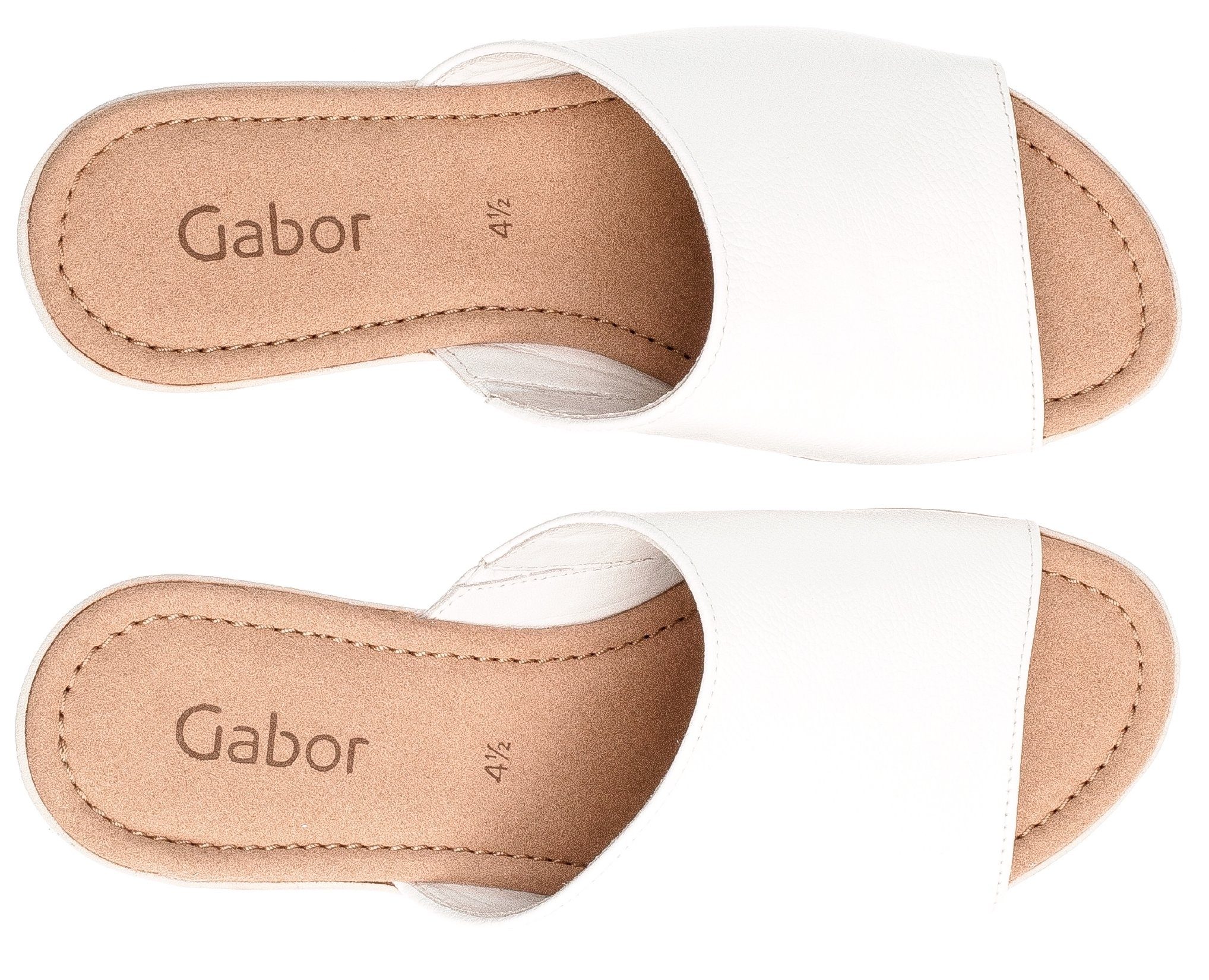 Gabor Slippers , sleehak, zomerschoen, slipper, geraffineerd hielontwerp