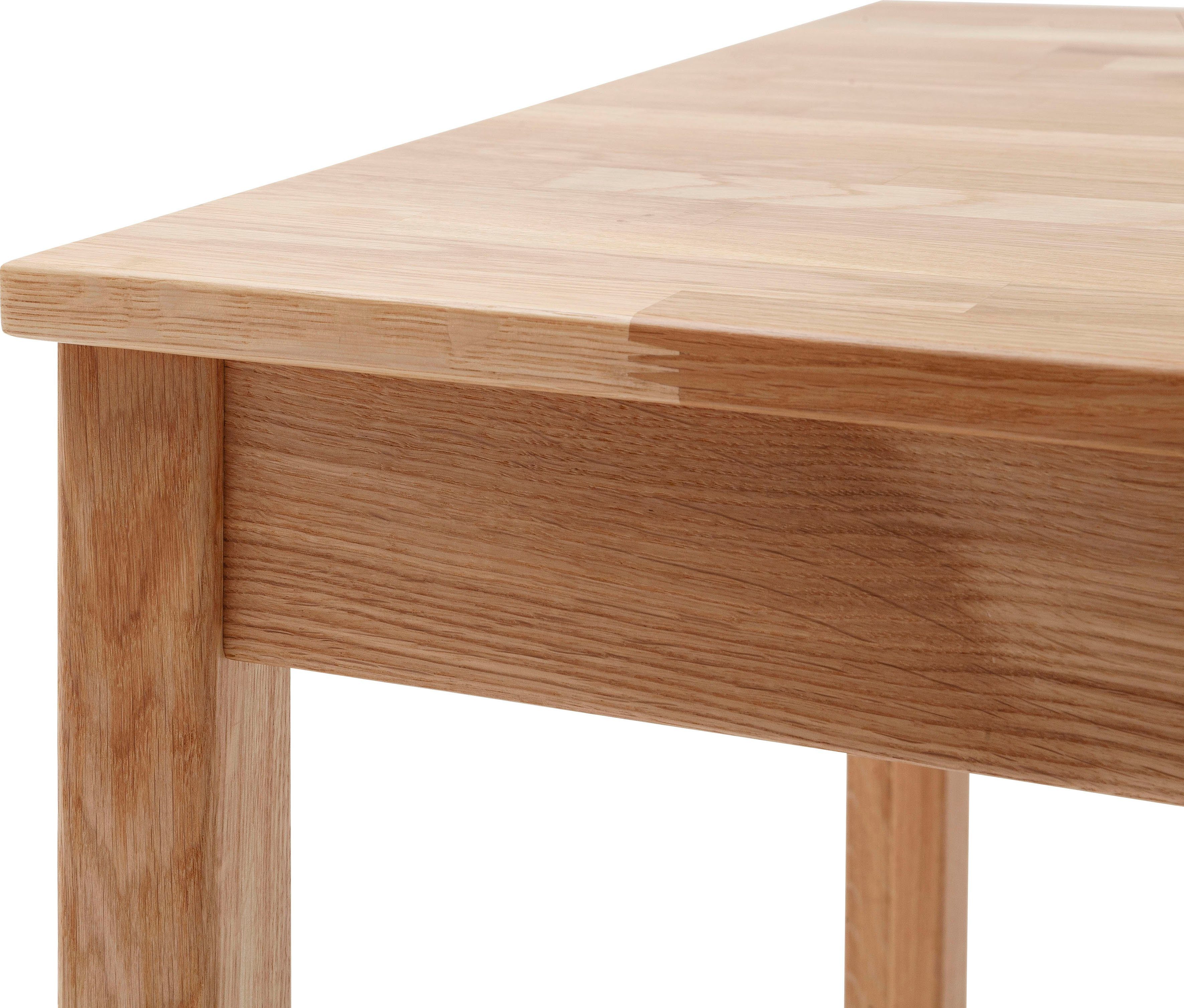 MCA living Eettafel Alfons, TOPSELLER! Massief houten tafel in geolied wildeiken, belastbaar tot 50 kg