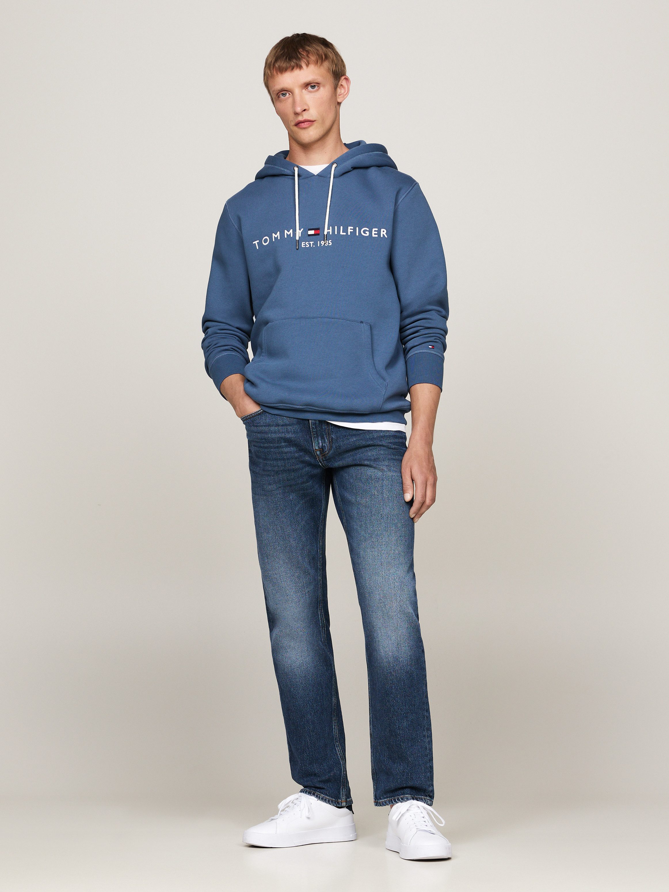 Tommy Hilfiger Hoodie TOMMY LOGO HOODY met capuchon en kangoeroezak