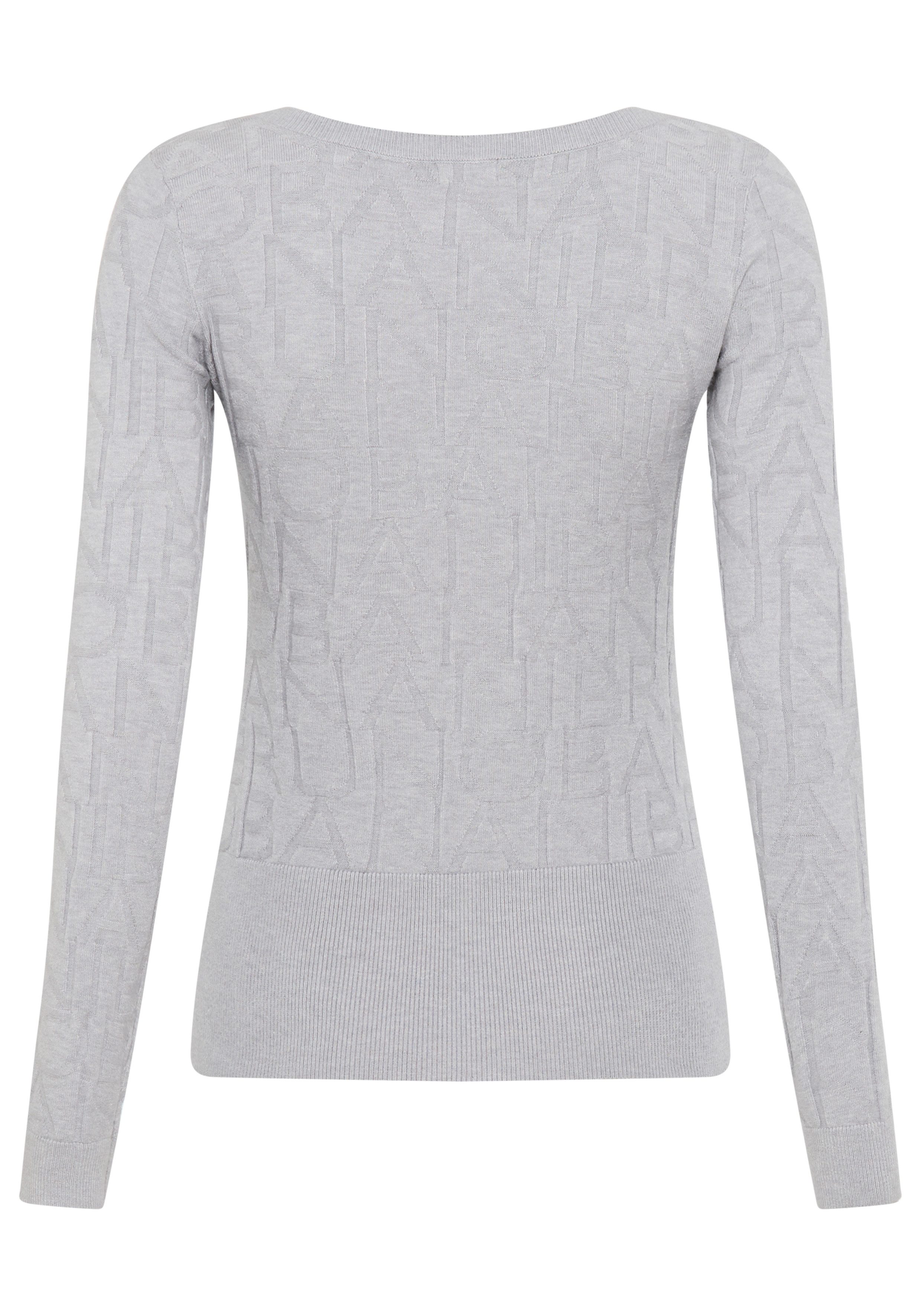 Bruno Banani Gebreide trui met merk-breipatroon - nieuwe collectie