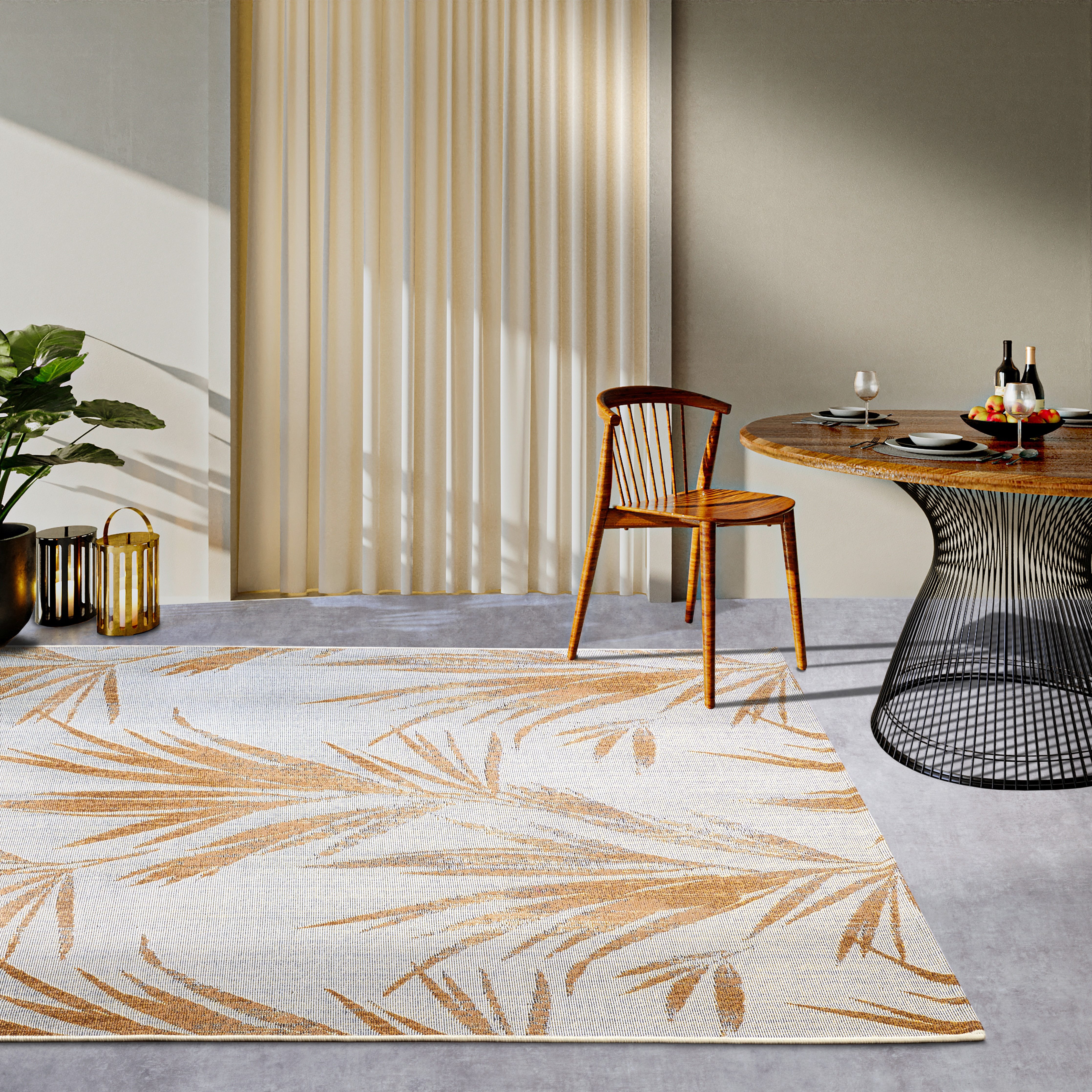 Villeroy & Boch Outdoorkleed Leonie Buiten, vlakweefsel, weerbestendig, balkon, tuin, bloemig, terras