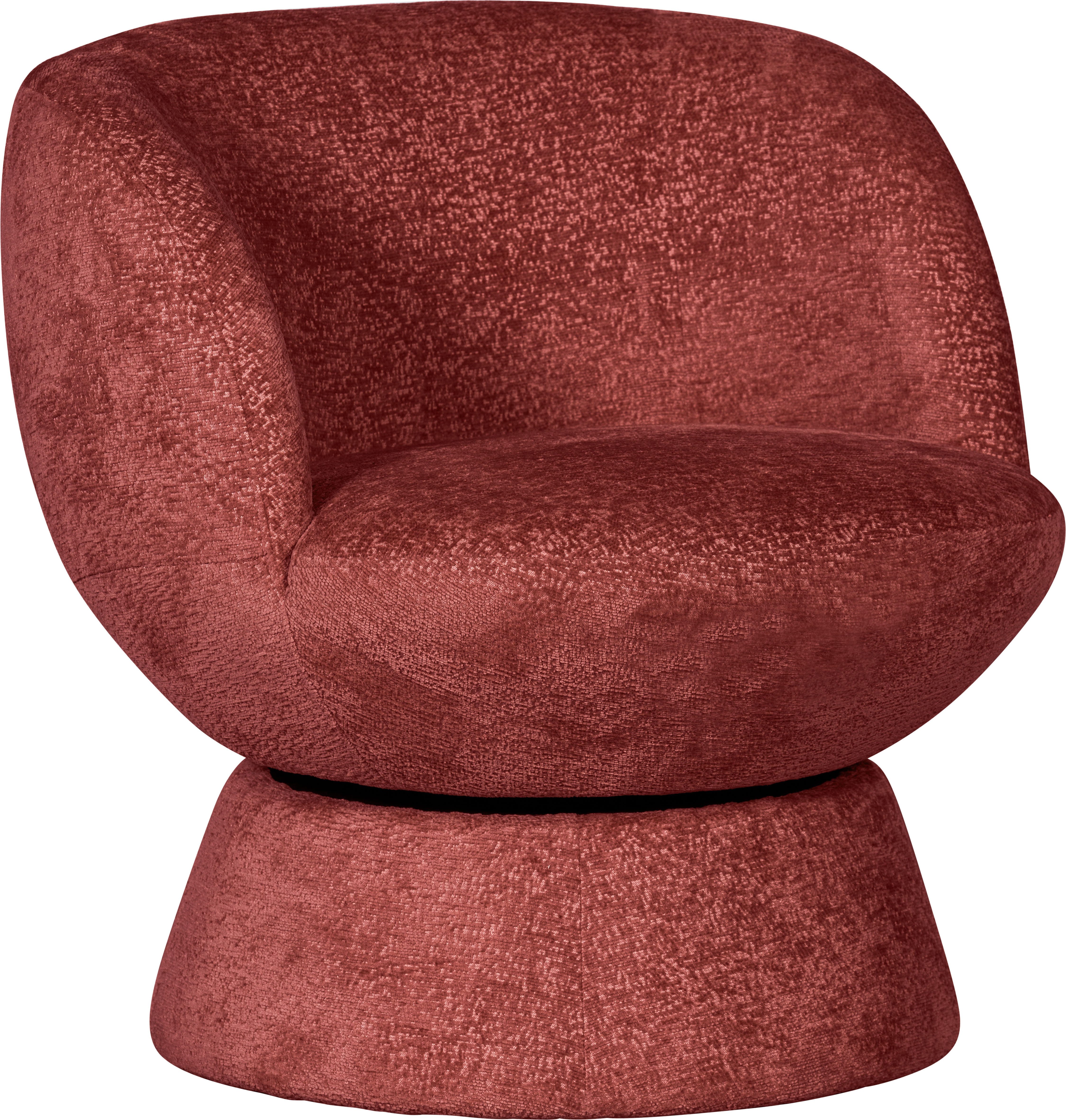 BePureHome Draaifauteuil Shuffle Polyester Ruby 72x73x71