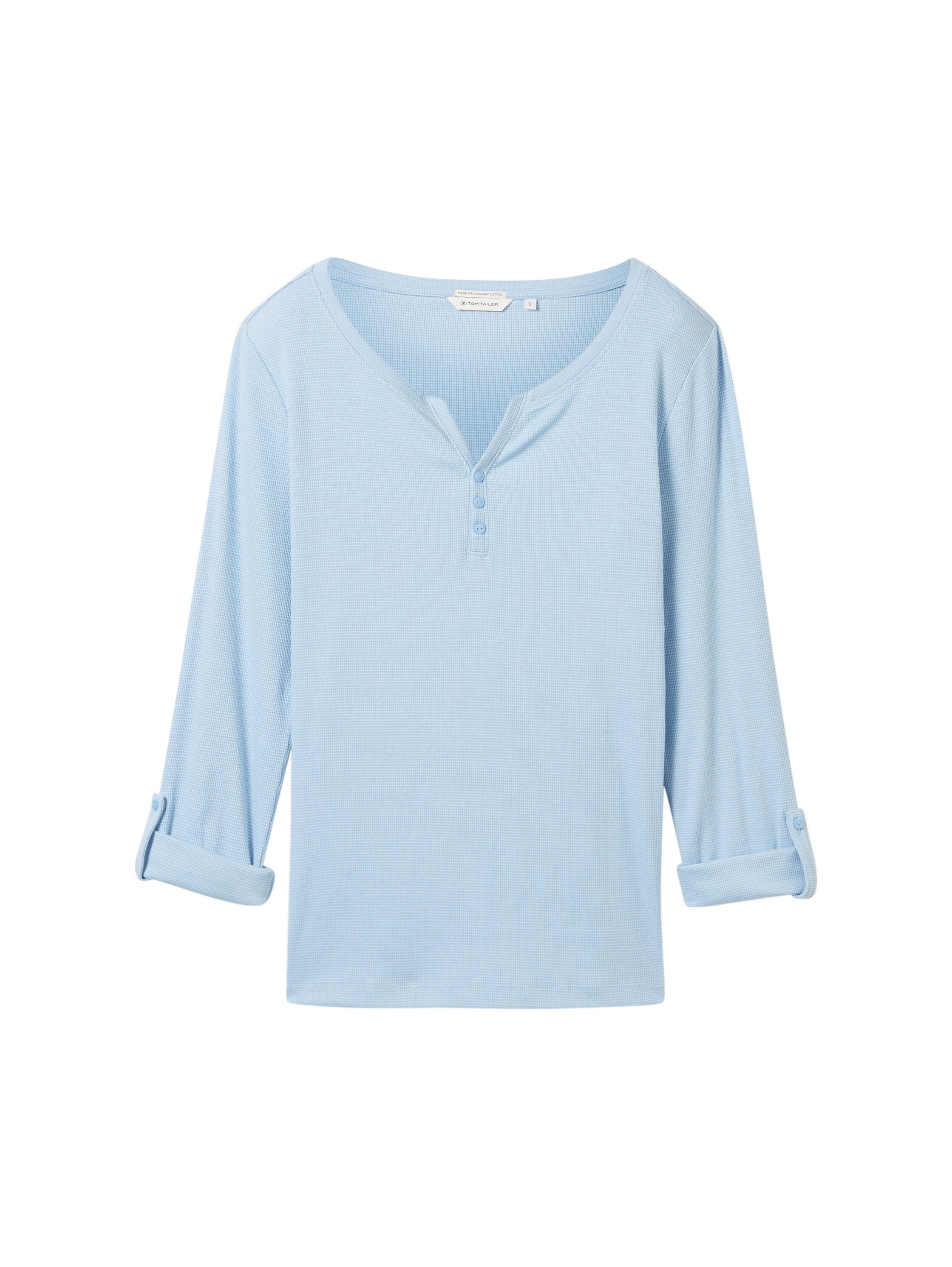 Tom Tailor Shirt met lange mouwen Tom Tailor Dames Henleyshirt