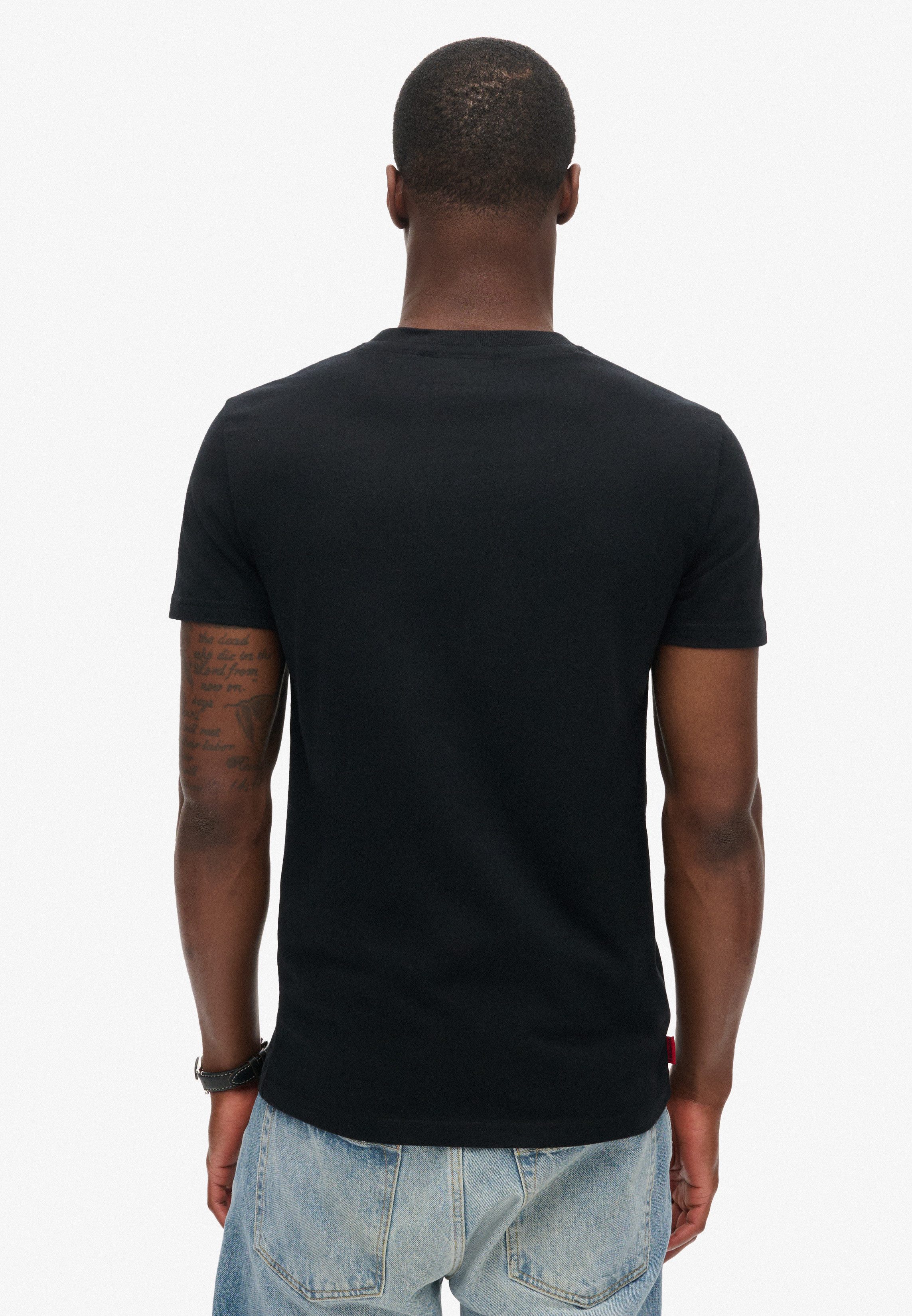 Superdry Shirt met ronde hals ESSENTIAL CONTRAST EMB TEE