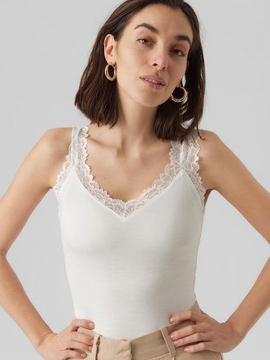 Vero Moda Kanten top VMROSA SL TOP JRS NOOS