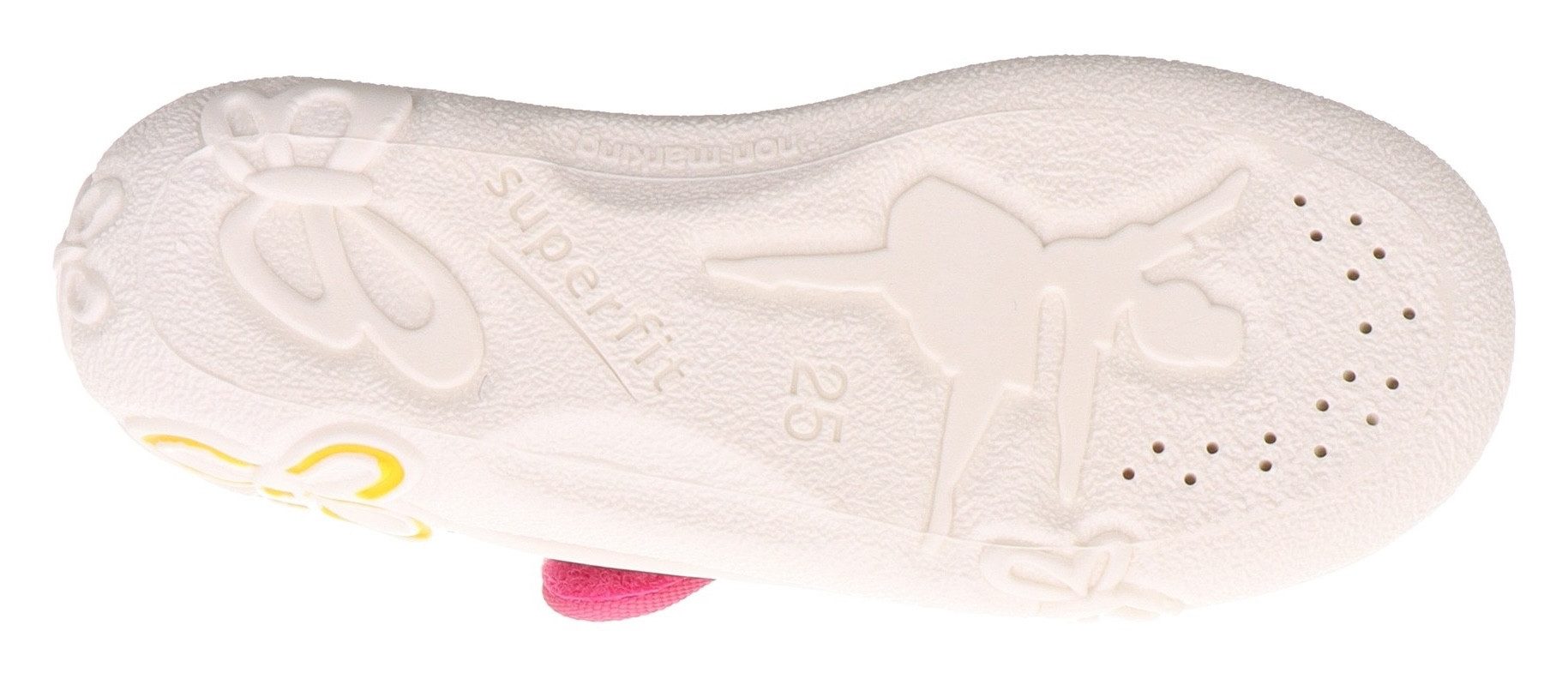 Superfit Pantoffels BELINDA WMS: middel Kinderschoen met schattige print, maat sjabloon om te downloaden