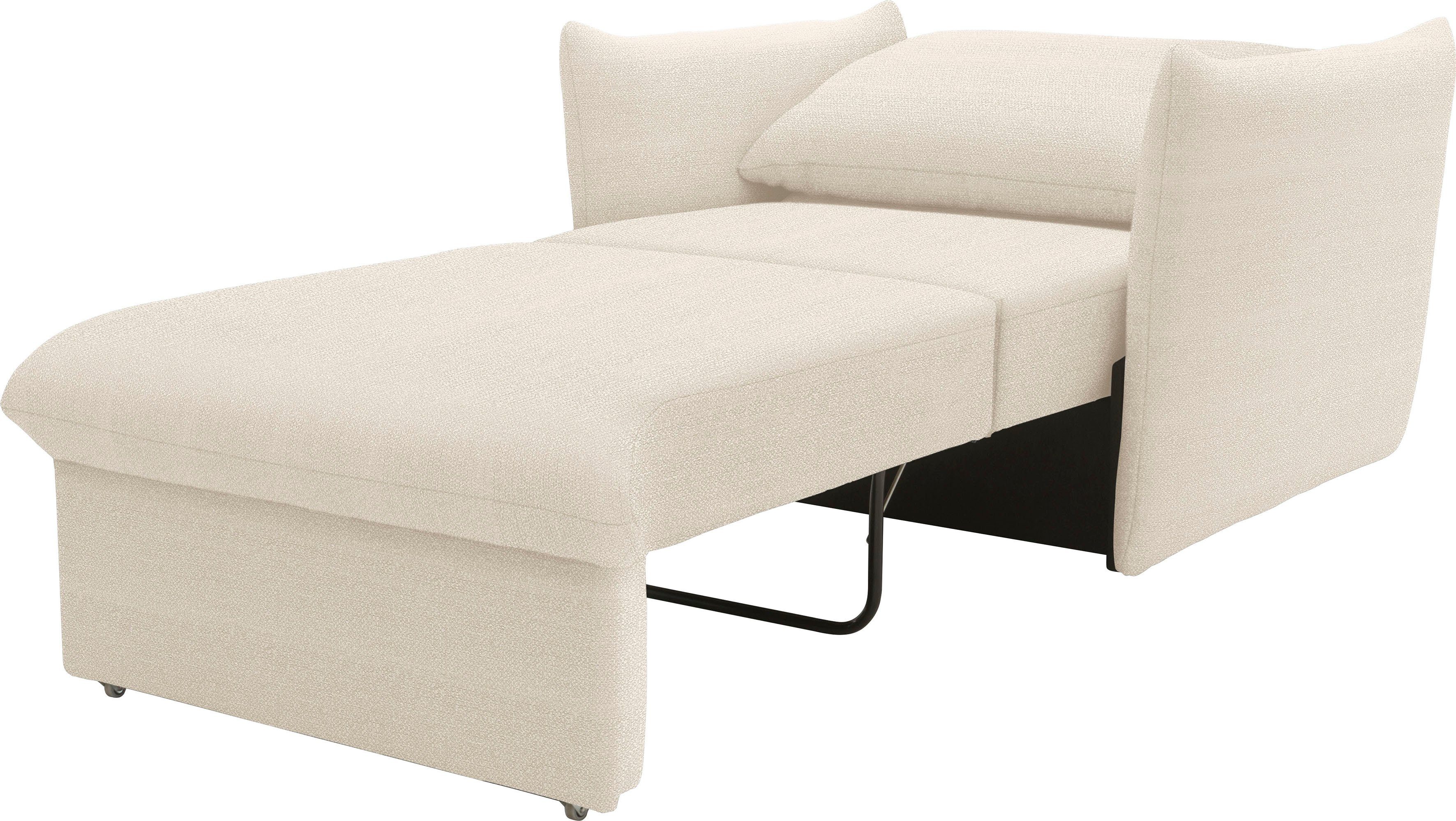 LOOKS BY WOLFGANG JOOP Fauteuil LOOKS XII Slaapstoel, Slaapfunctie Boxspringbekleding, met slaapfunctie, kussen-look