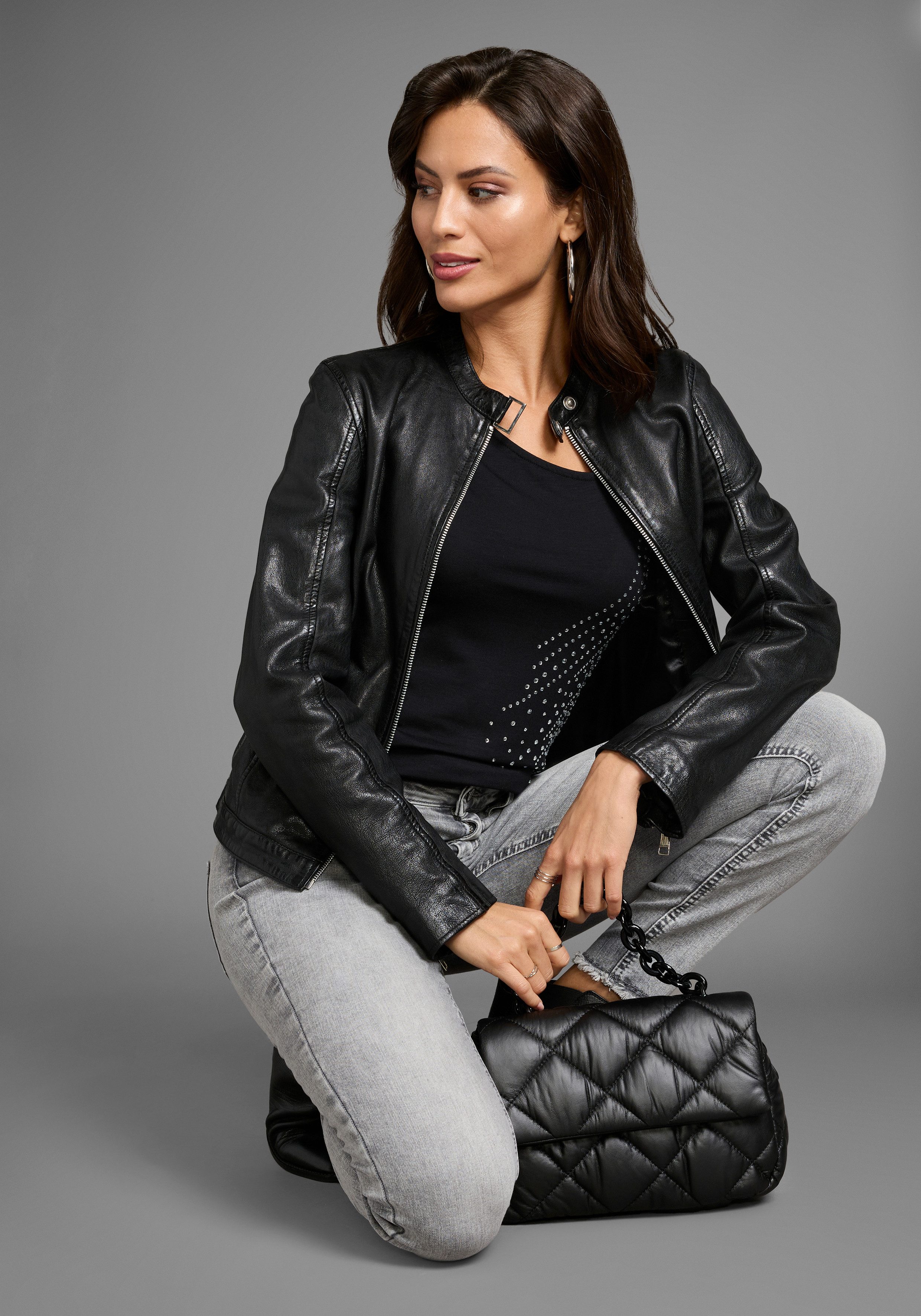 Laura Scott T-shirt met glinstersteentjes