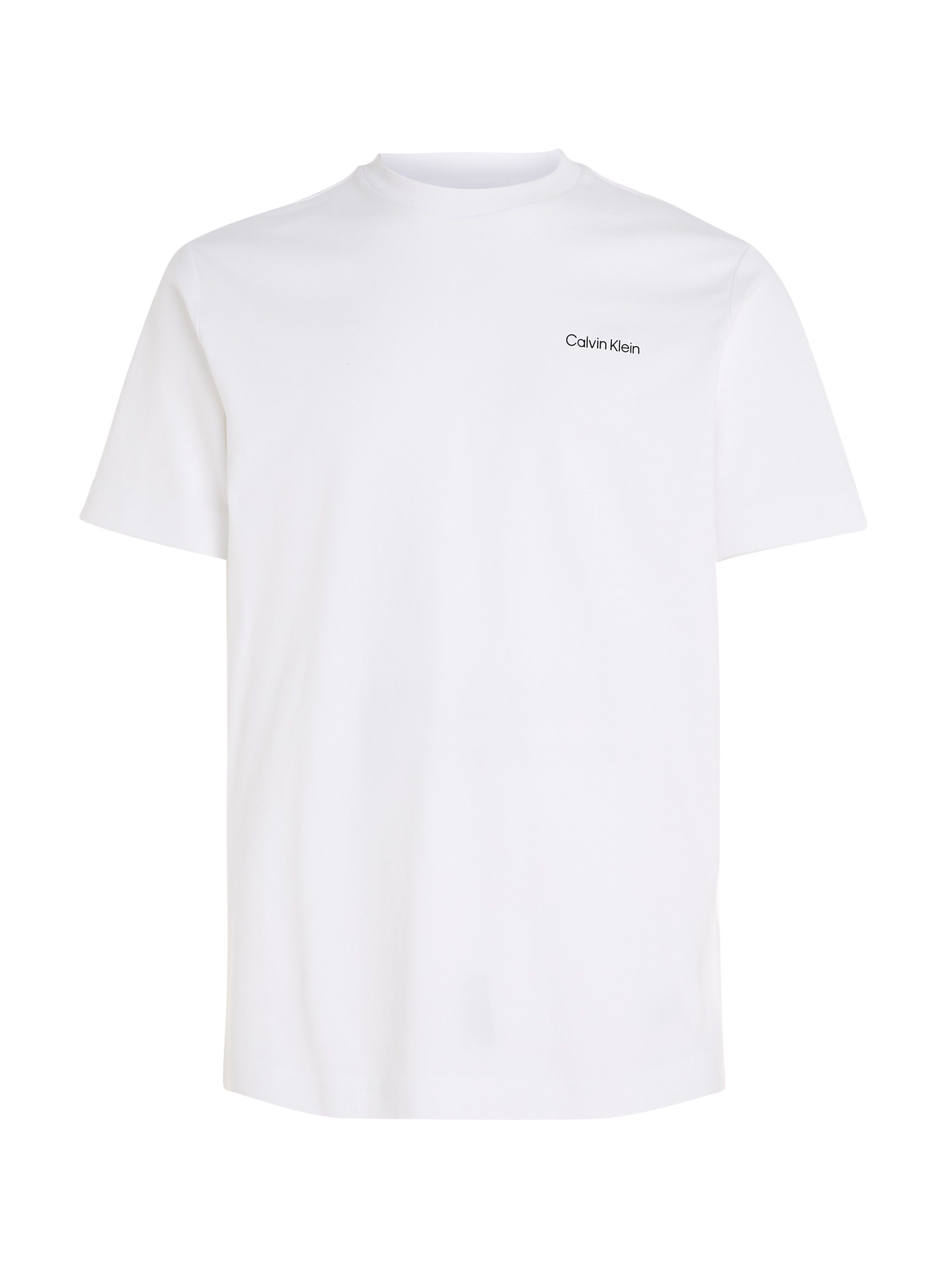 Calvin Klein T-shirt Micro Logo van dikke winterjersey, met logoprint