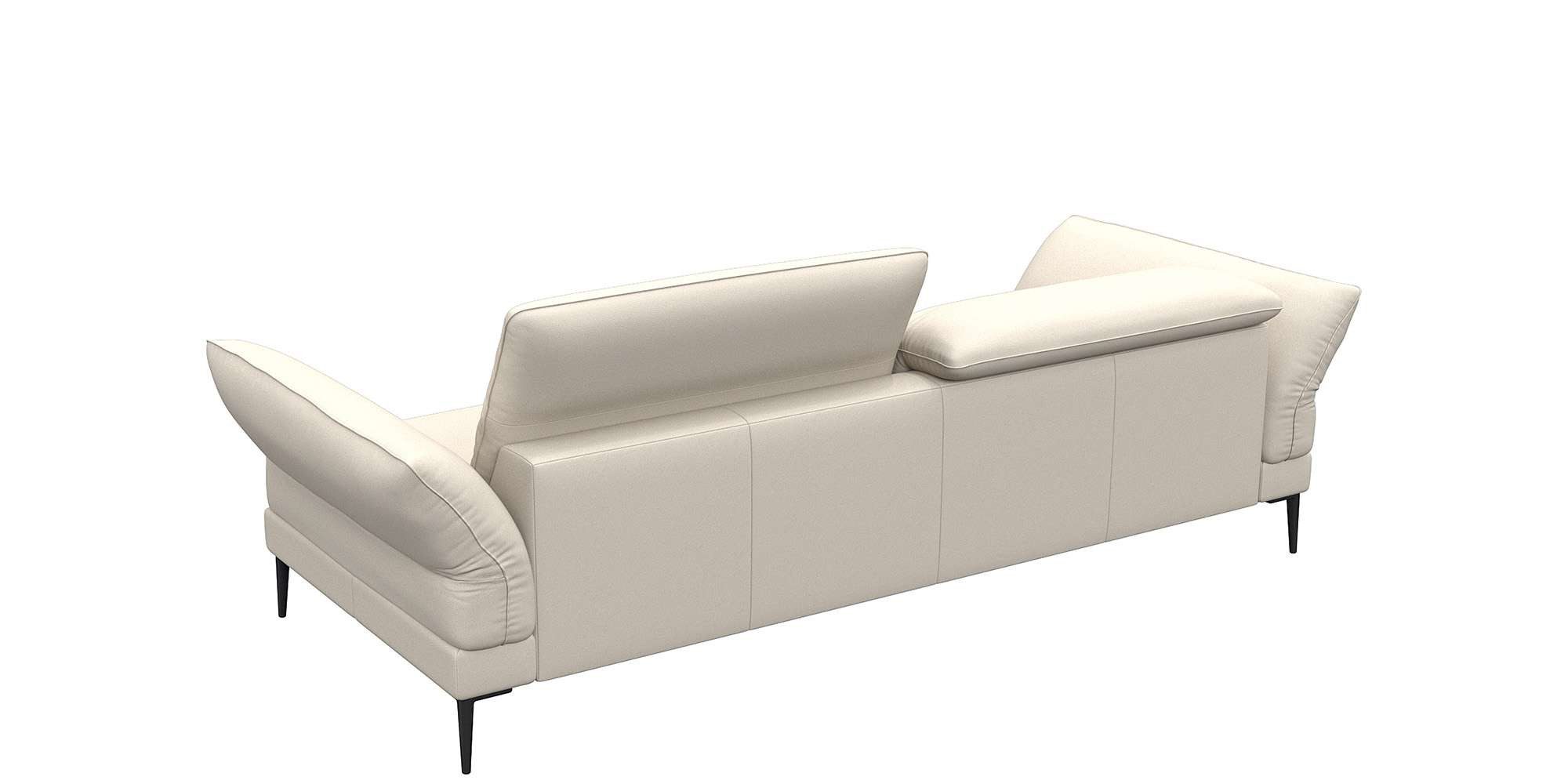 FLEXLUX 3-zitsbank Salino, functie-sofa, relaxsofa Bank met arm- en hoofdeinde verstellingen, koudschuim & staalgolven