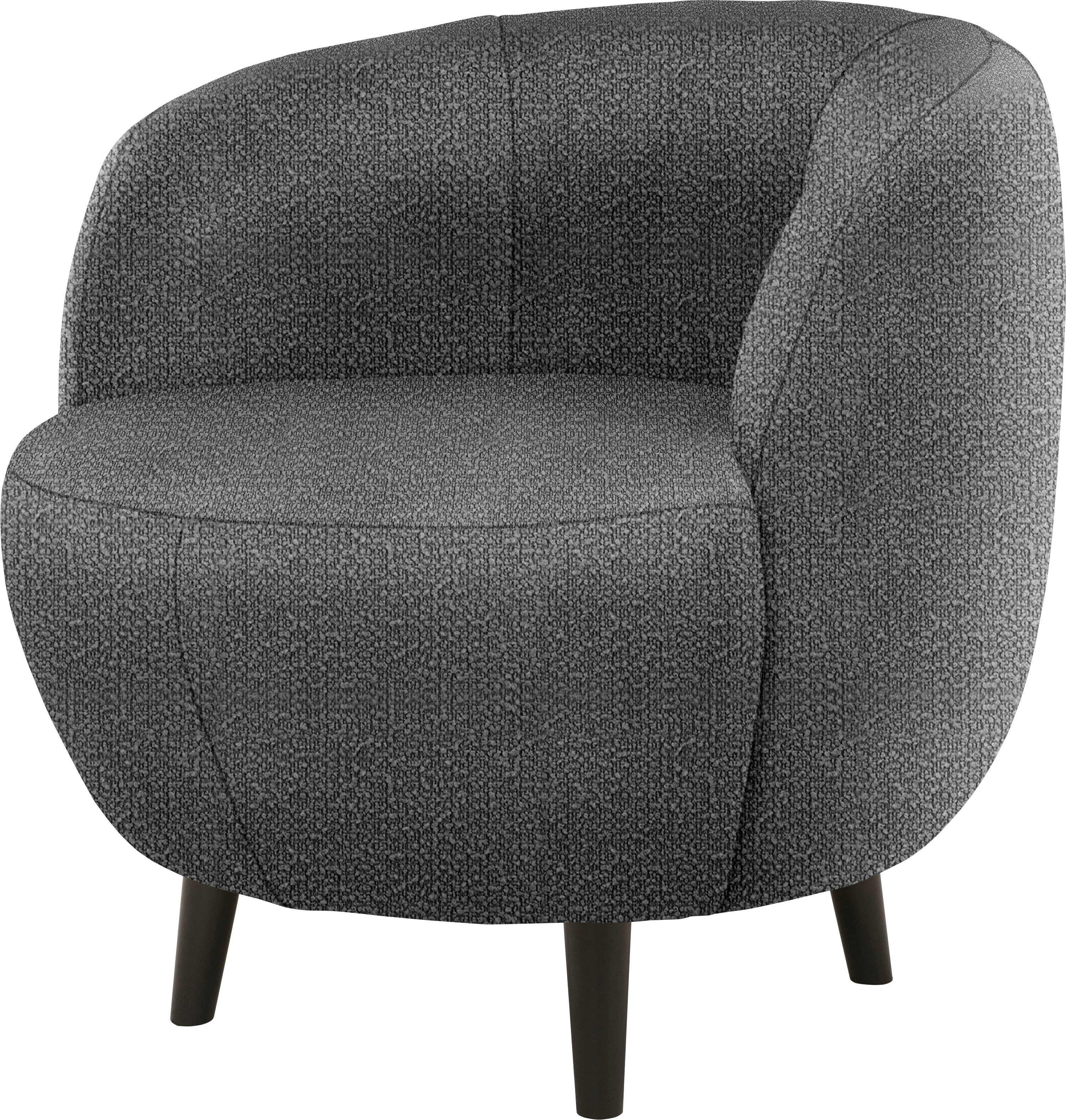 LOOKS BY WOLFGANG JOOP Fauteuil LOOKS XIV Cocktailsstoel rond model, perfect voor elk vertrek
