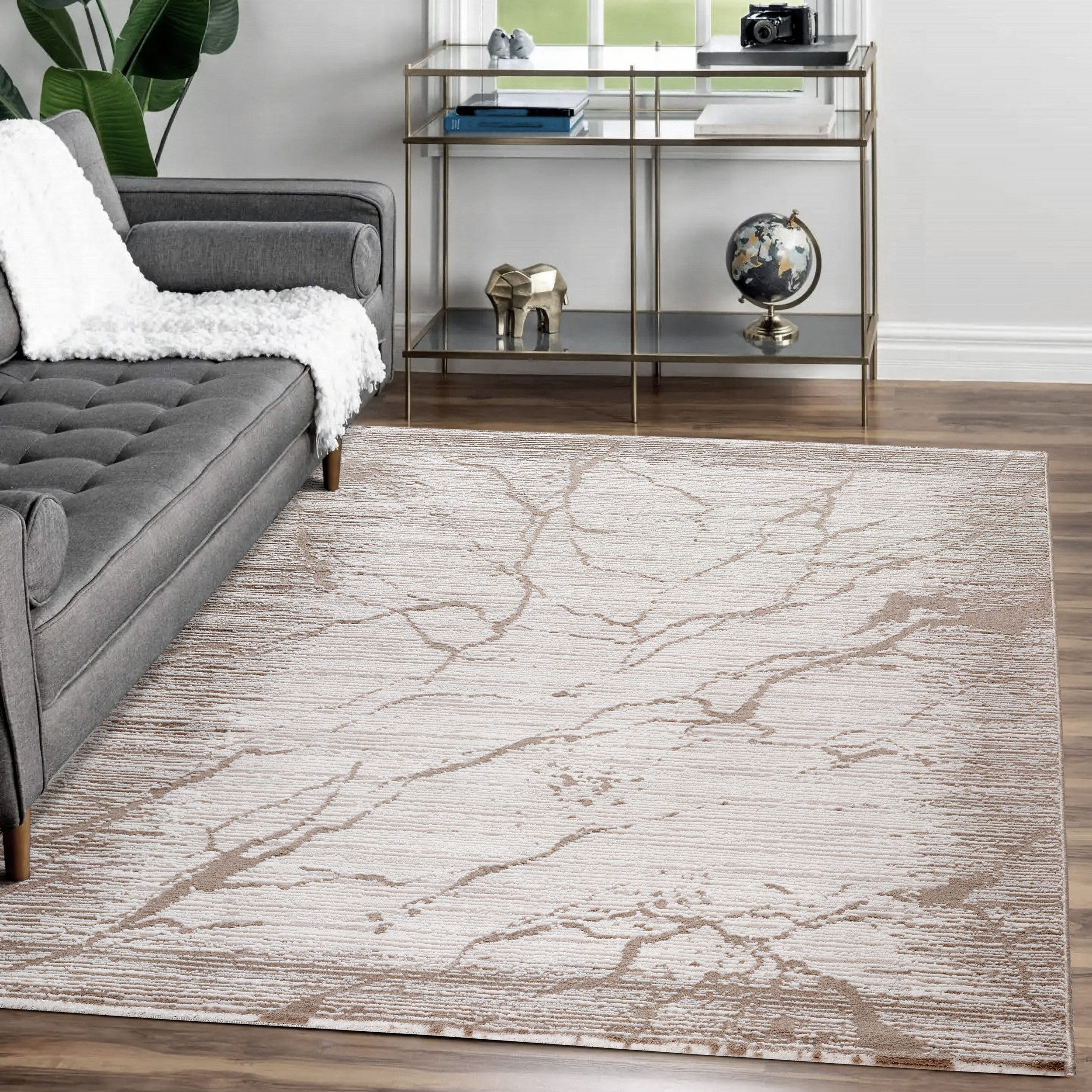 Sehrazat Vloerkleed Lexa 6000 met bies, modern ontwerp, ideaal voor woonkamer, kortpolig, onderhoudsvriendelijk