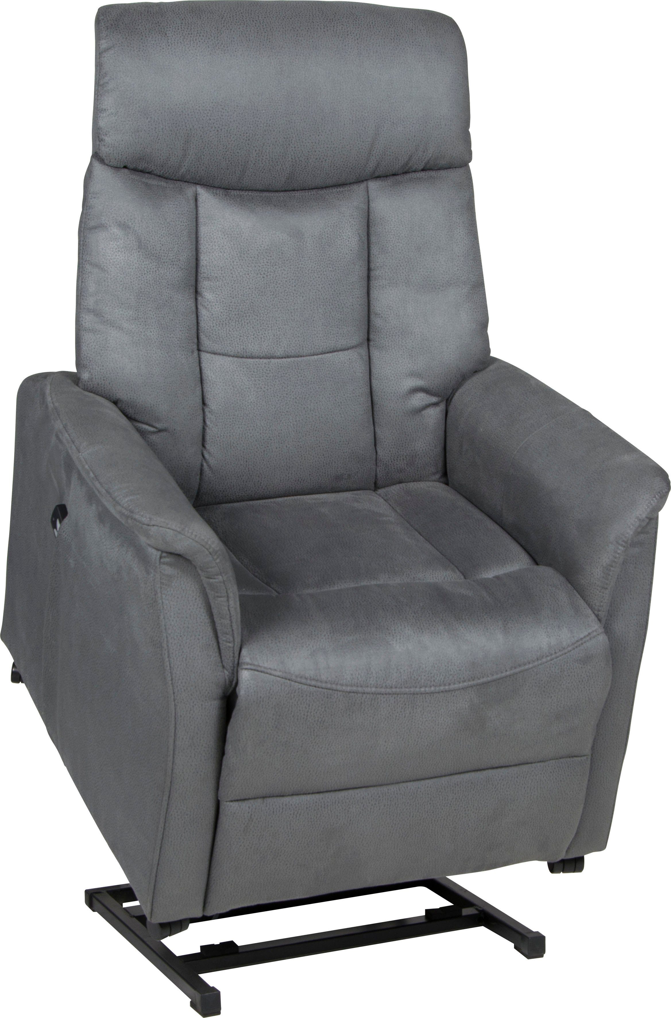 Duo Collection Relaxfauteuil Sorrent met instelbare stoelverwarming, elektrische opstahulp Relaxfunctie en pocketveren binnenvering met stalen nosagvering
