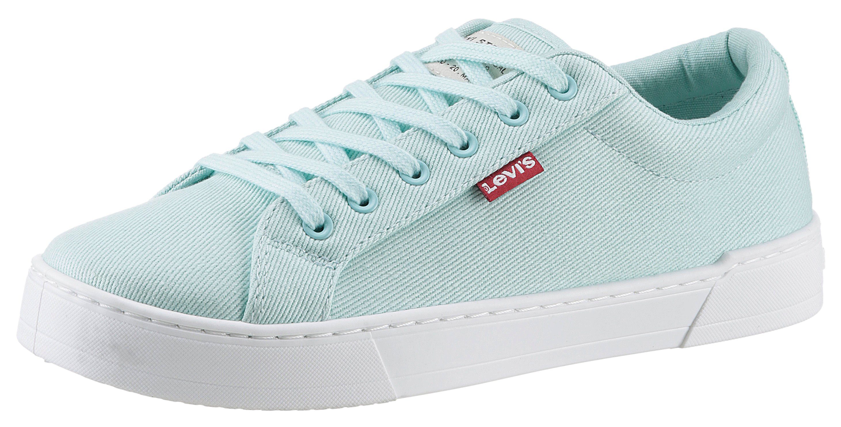 Levi's® Plateausneakers MALIBU 2.0 met logo-patch, vrijetijdsschoen, lage schoen, veterschoen