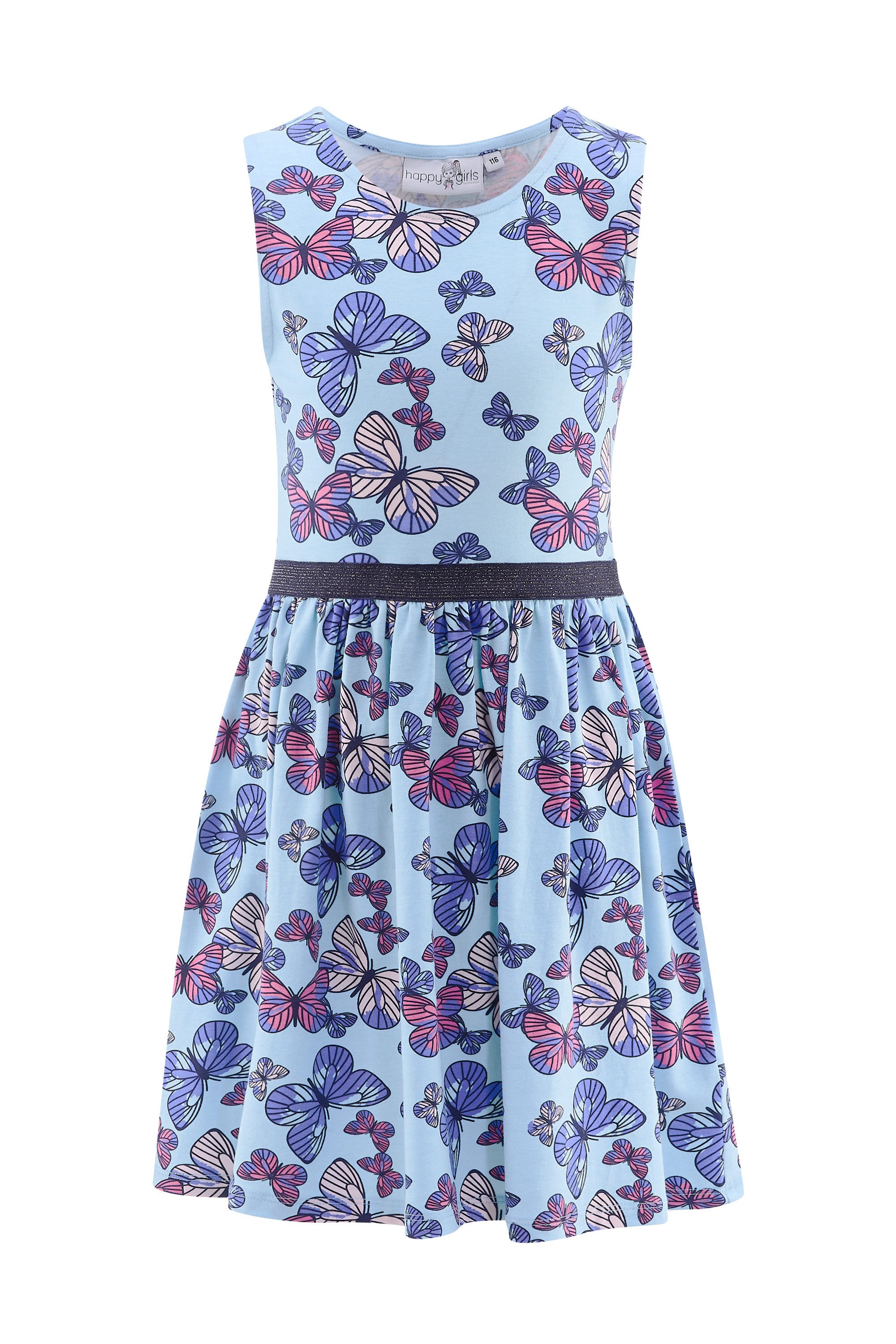 happy girls Midi-jurk meisjes jurken maat 98 blauw