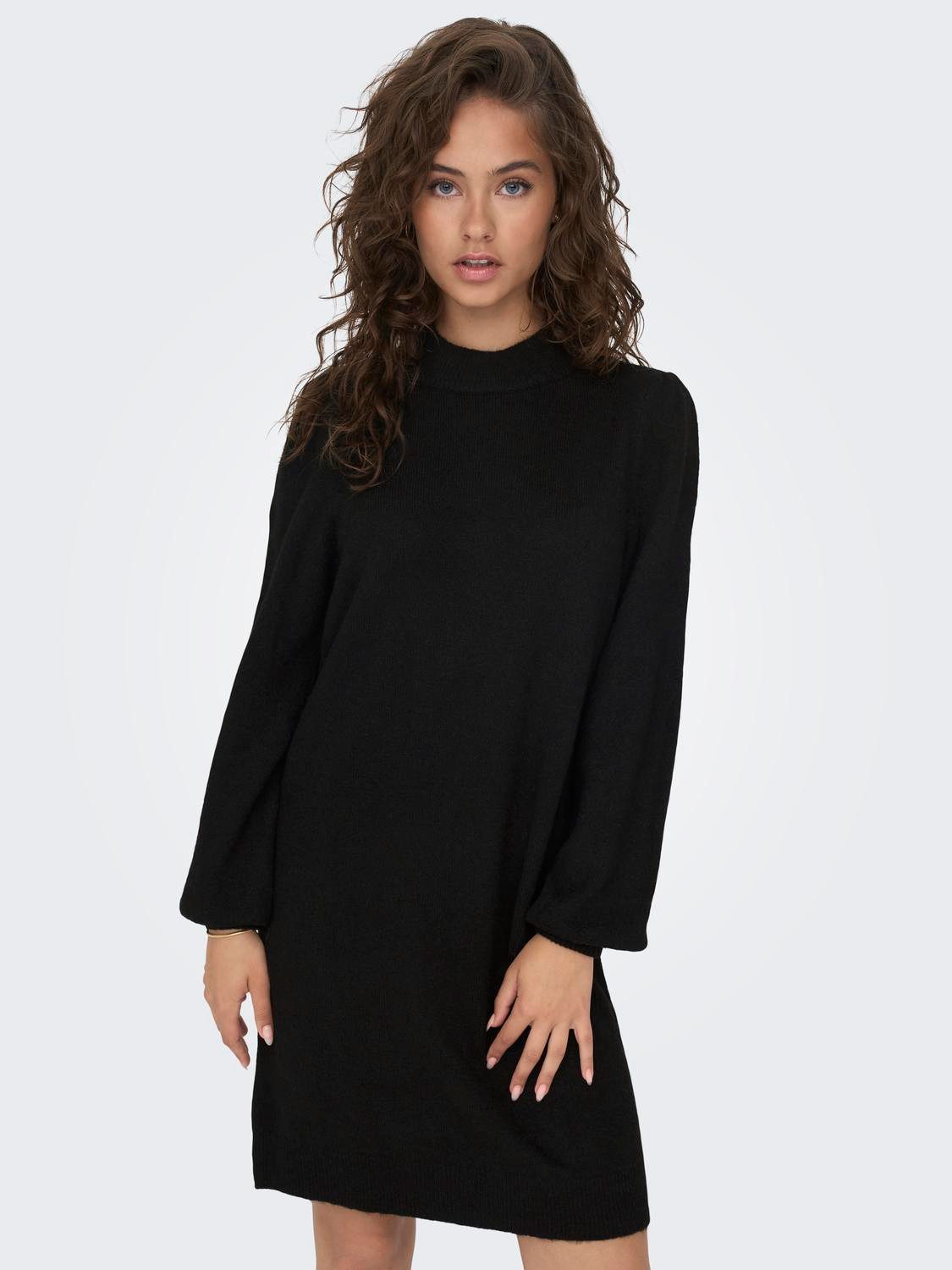 JDY Gebreide jurk JDYRUE LIFE L/S HIGH NECK DRESS KNT NOOS