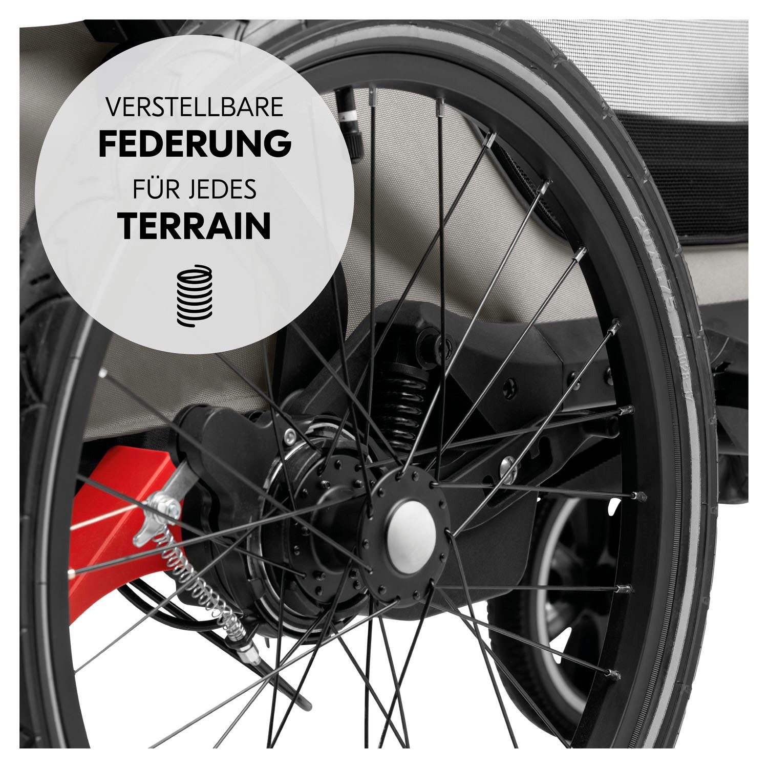 Hauck Kinderen fiets aanhanger Bike N Walk Duo voor 2 kinderen, incl. dissel