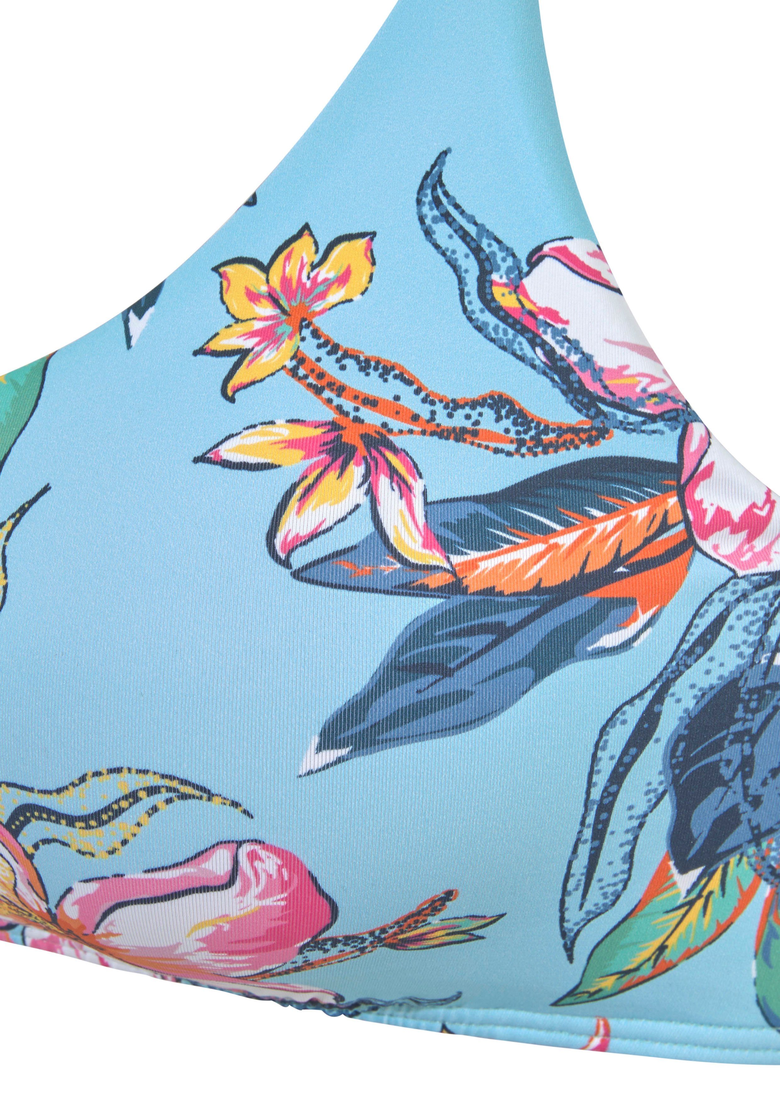 Lascana Bustierbikinitop MALIA met tropische print