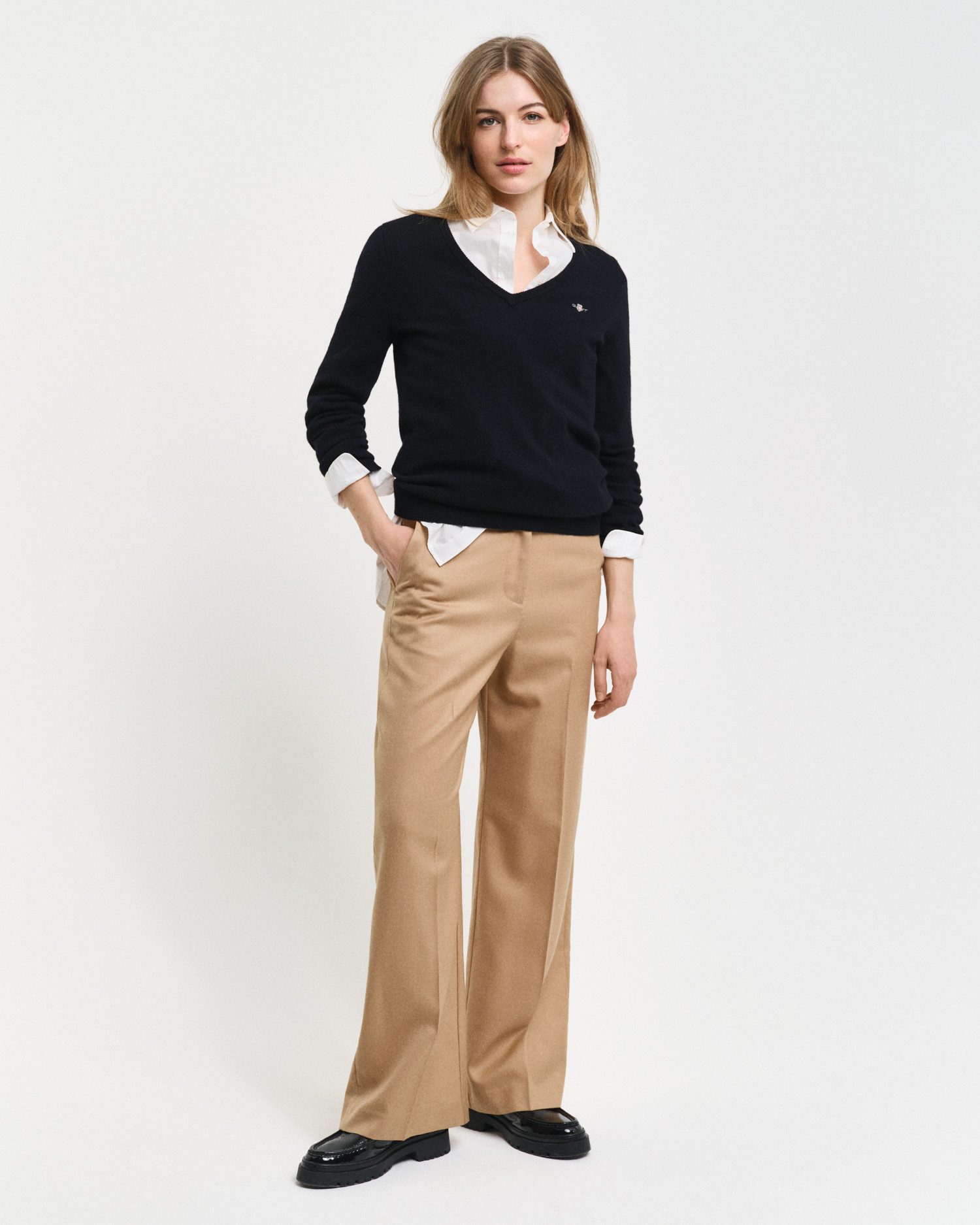 Gant Trui met V-hals Extrafine Lambswool V-Neck