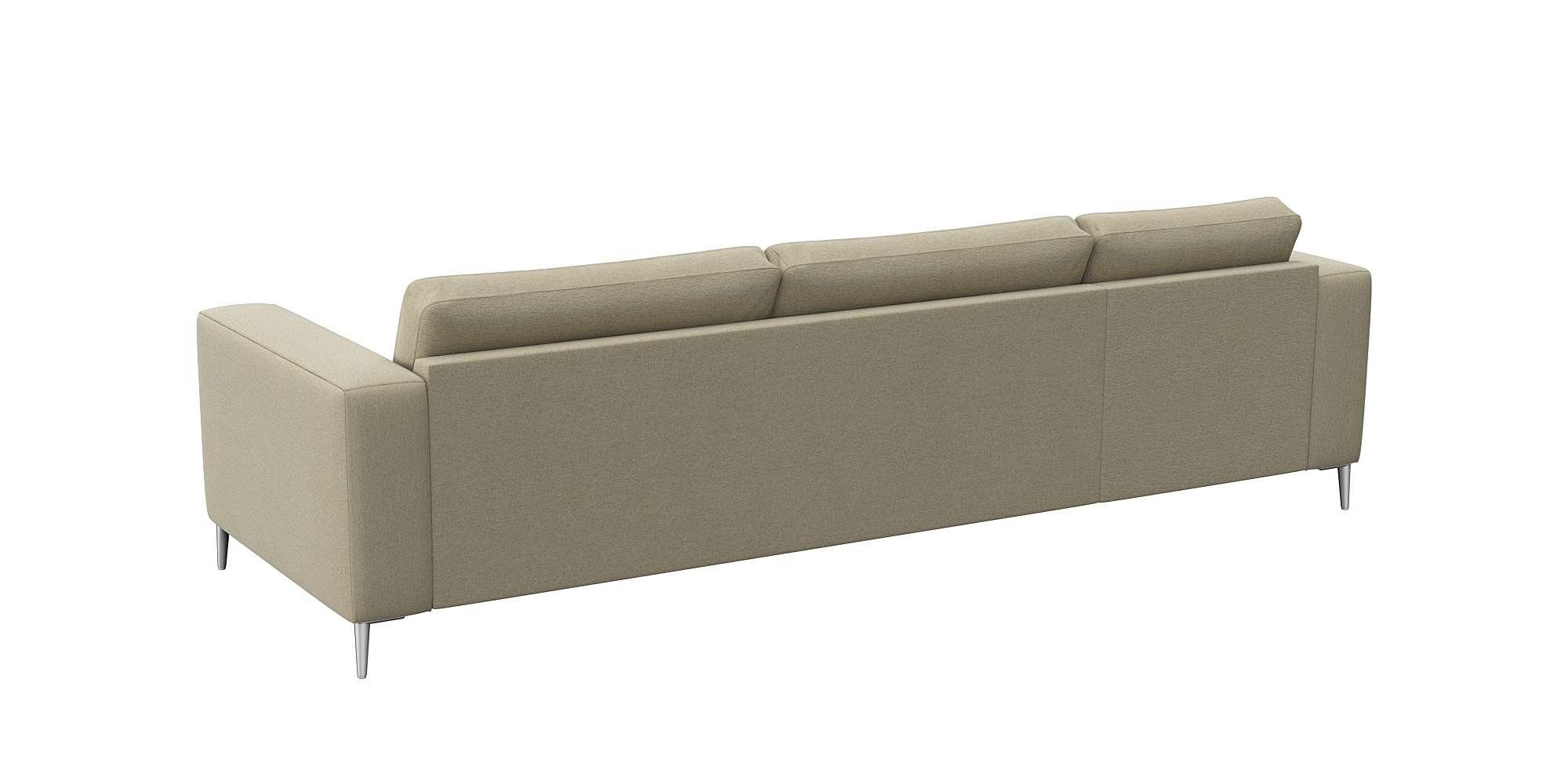 FLEXLUX Hoekbank Fiore, super zitcomfort door koudschuim in de zitting, L-vorm