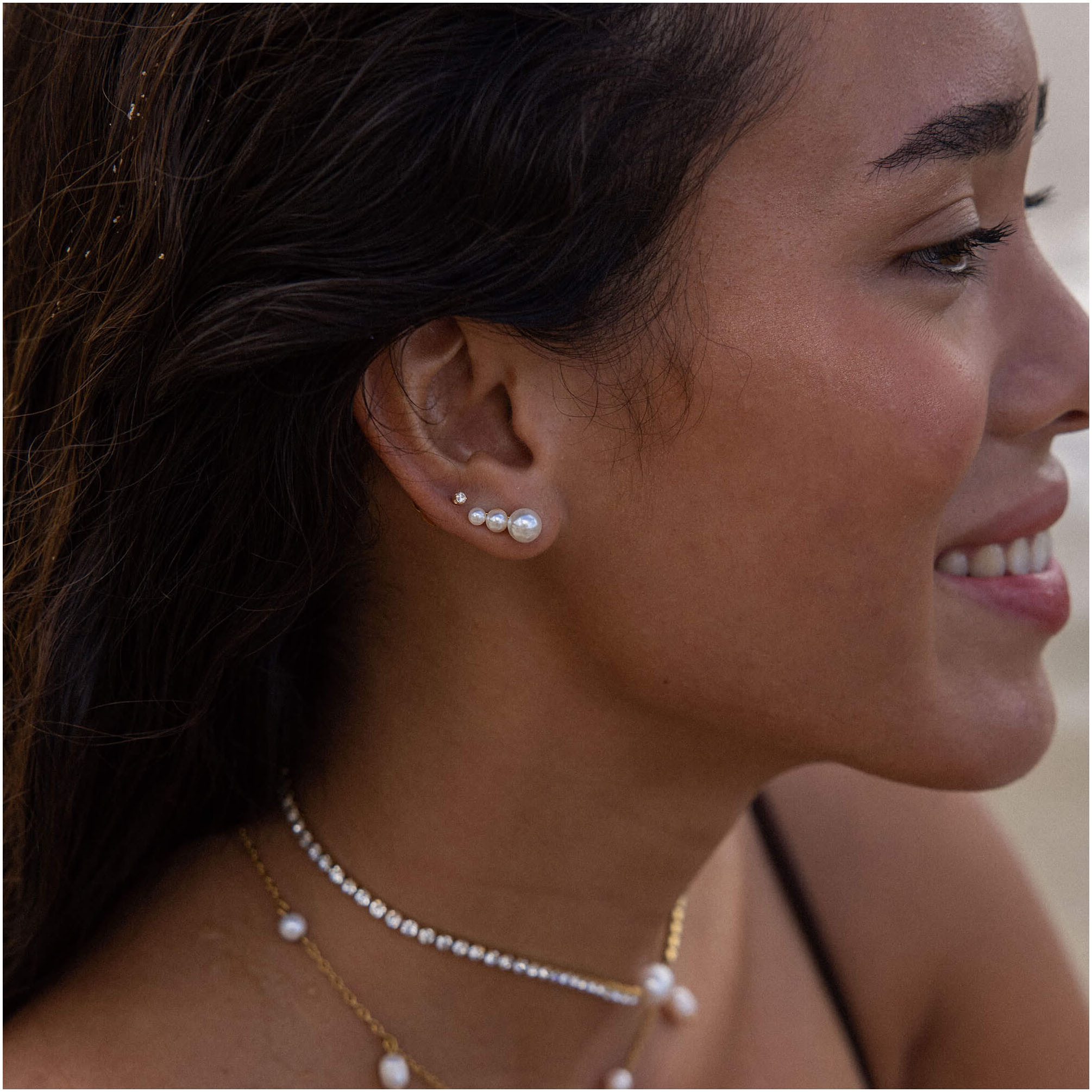 Purelei Paar oorhaken Sieraad cadeau Finesse ear climber oorbellen, 23161
